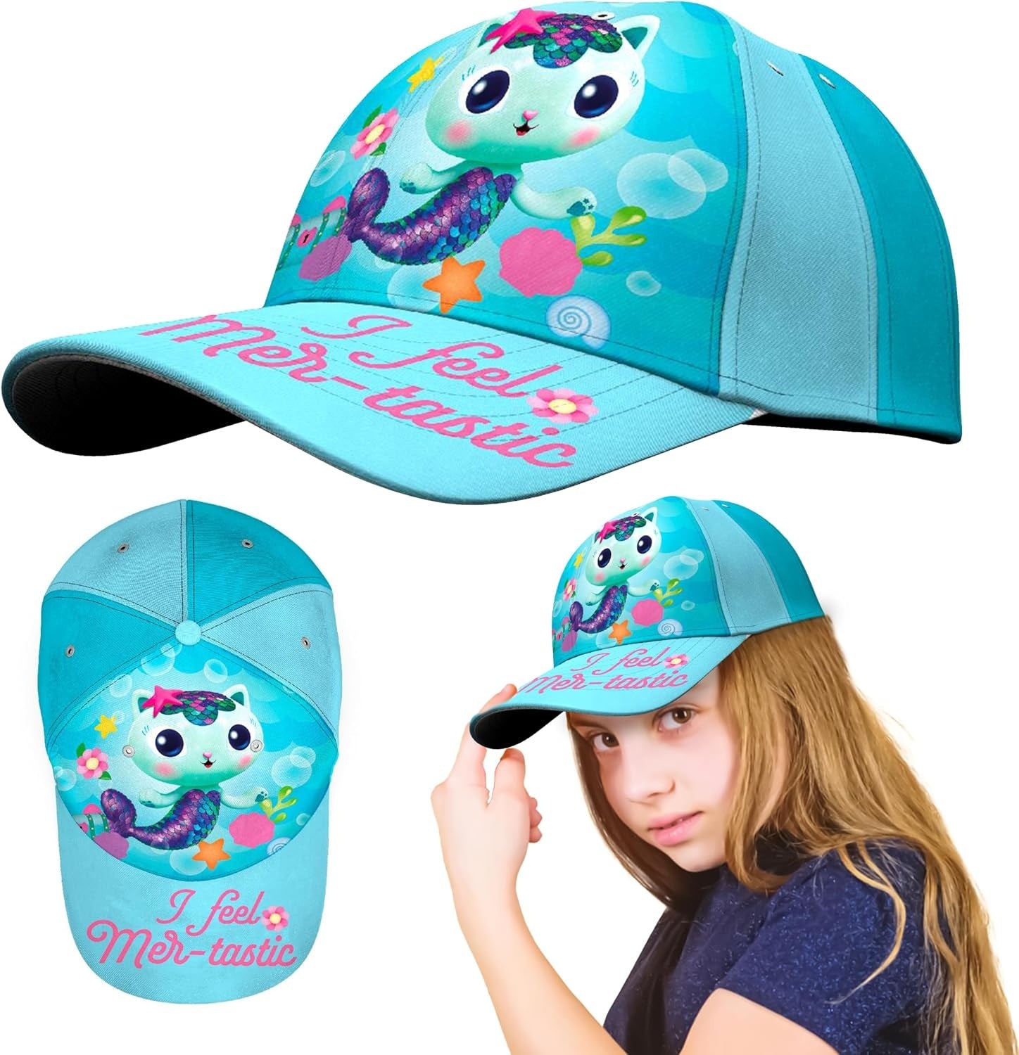 Gabby's Dollhouse Cotton Baseball Cap 3-7 Years - Assorted Colours