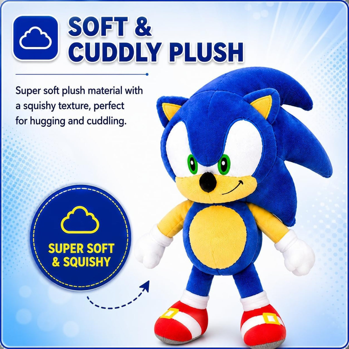 Sonic Kids Licensed 3D Plush Toy 30cm – view 4