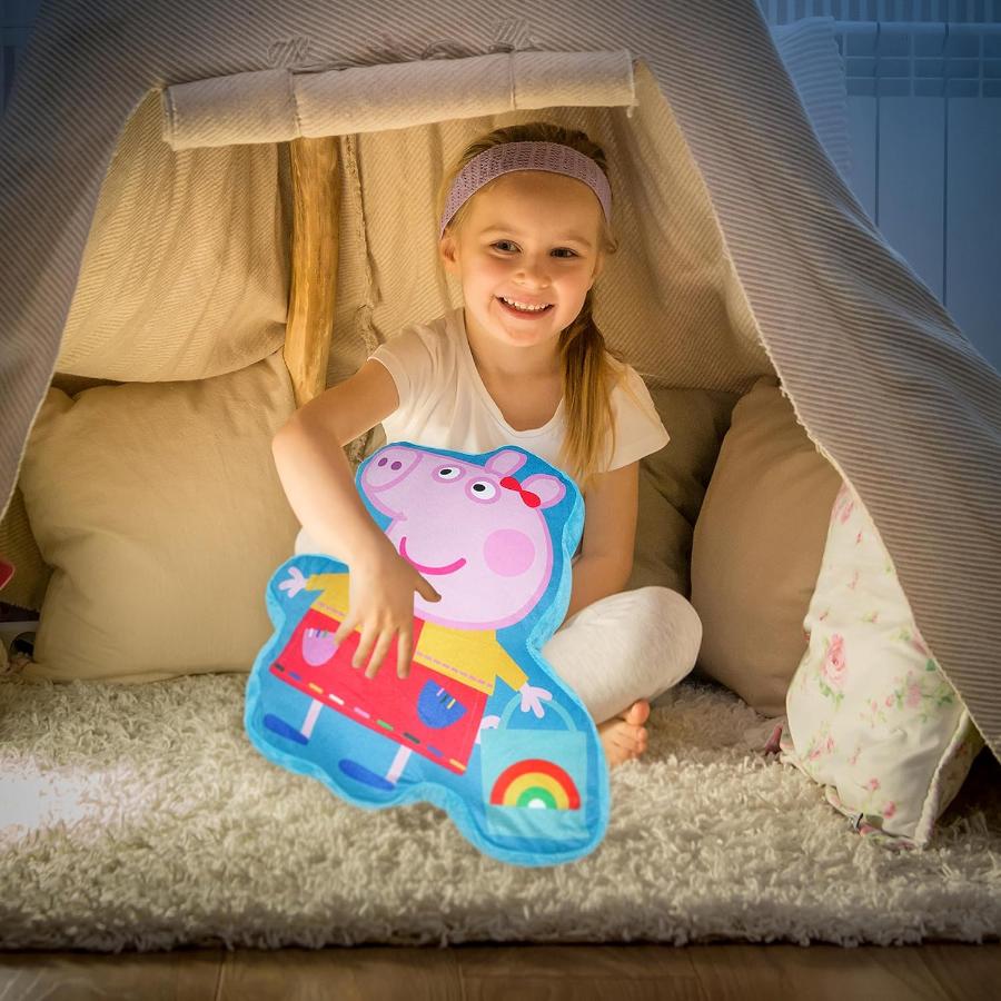 Licensed 35cm Peppa Pig Shaped Cushion