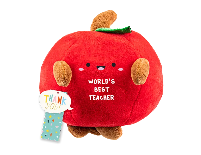 Best Teacher Plush Apple Toy