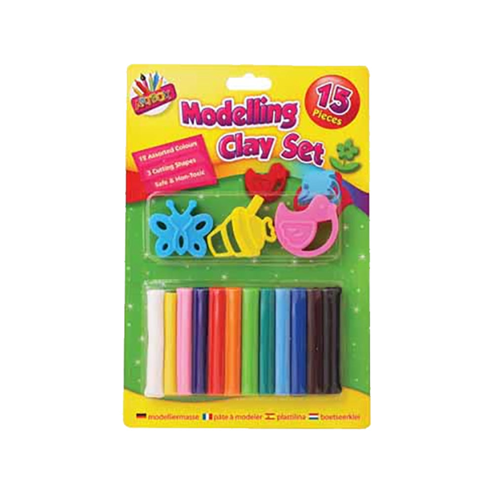 15 Piece Modelling Clay Set with Tools-Dolphin