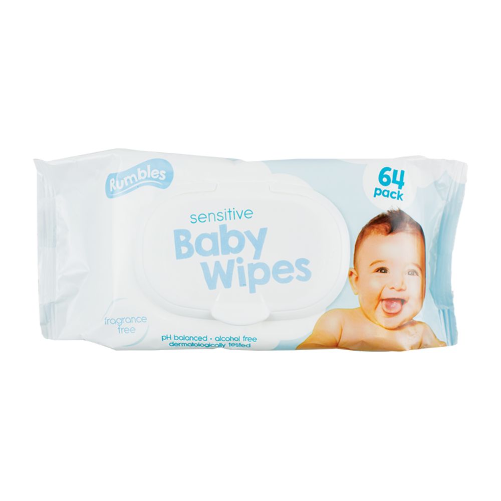 Sensitive Baby Care Wipes-64PK