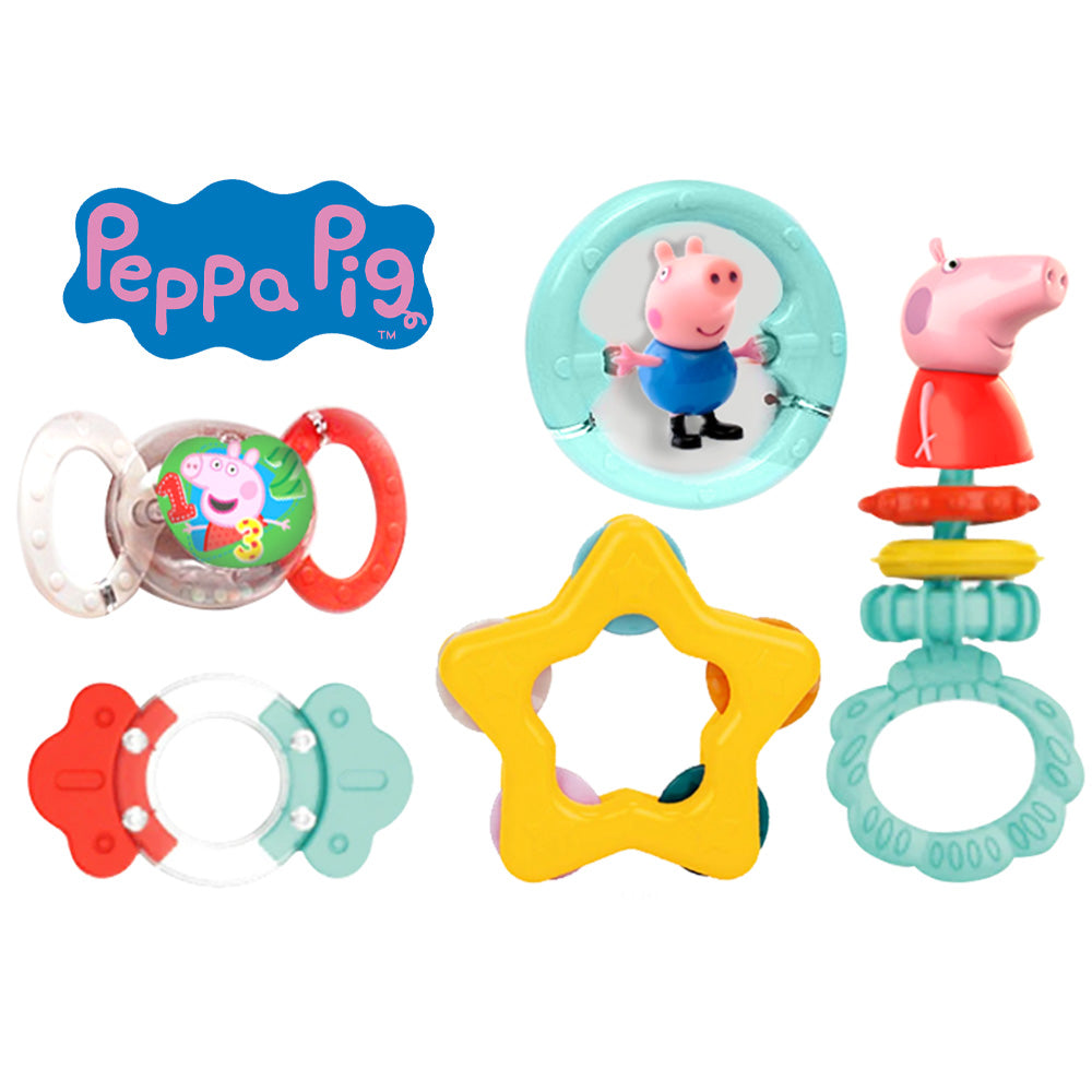 Rattle And Teether Set Peppa Pig
