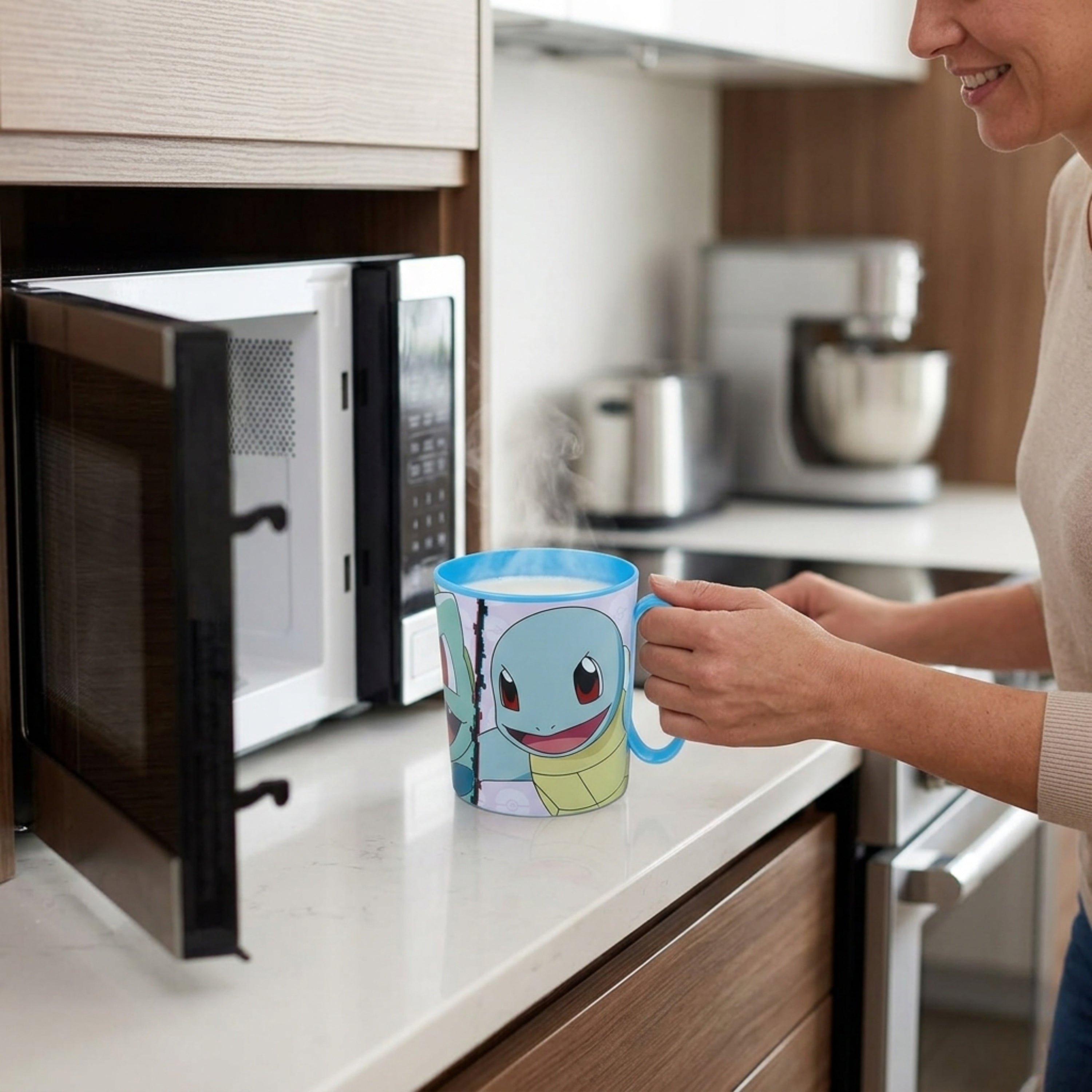 Kids Microwave Mug Reusable Plastic Cup - 390ml