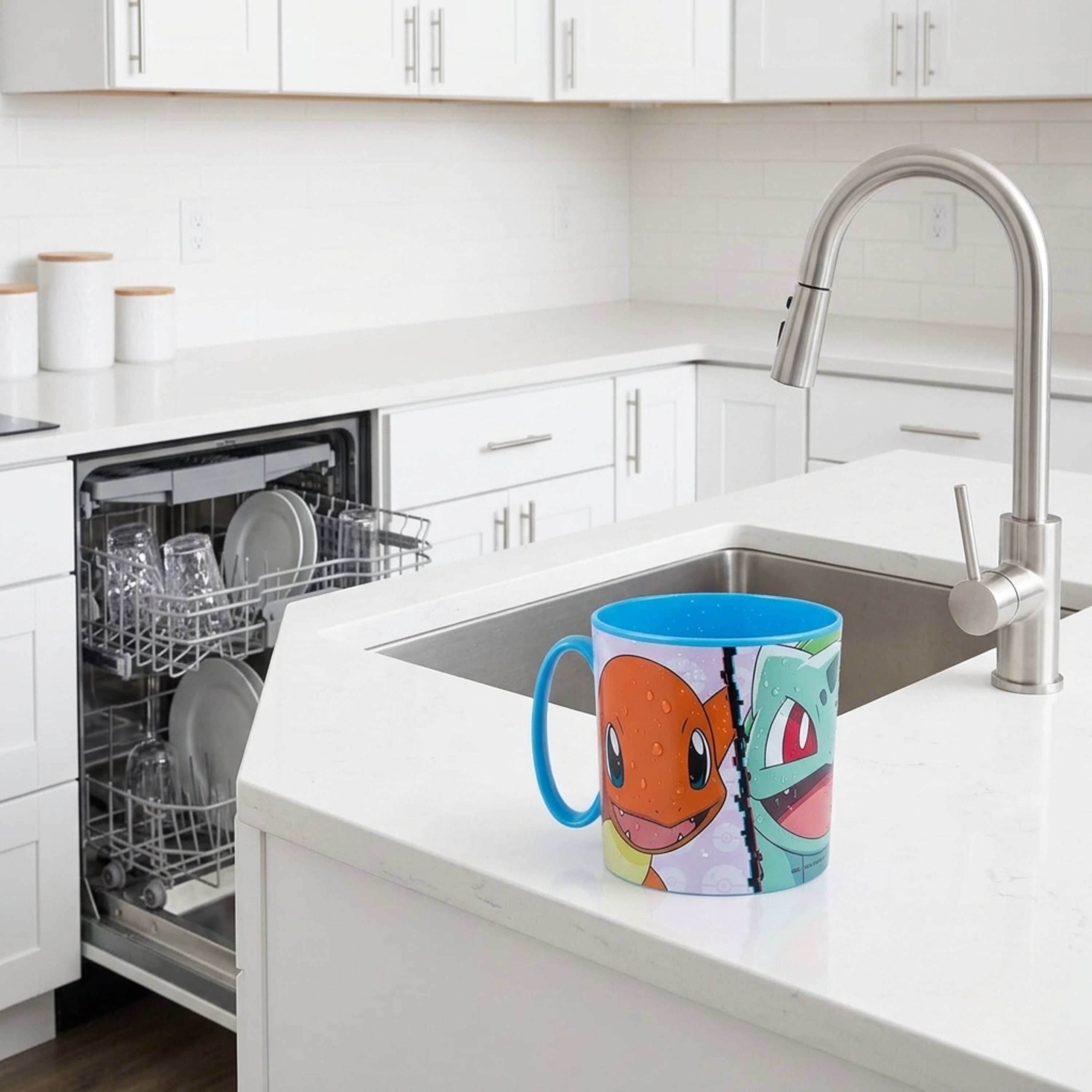 Kids Microwave Mug Reusable Plastic Cup - 390ml
