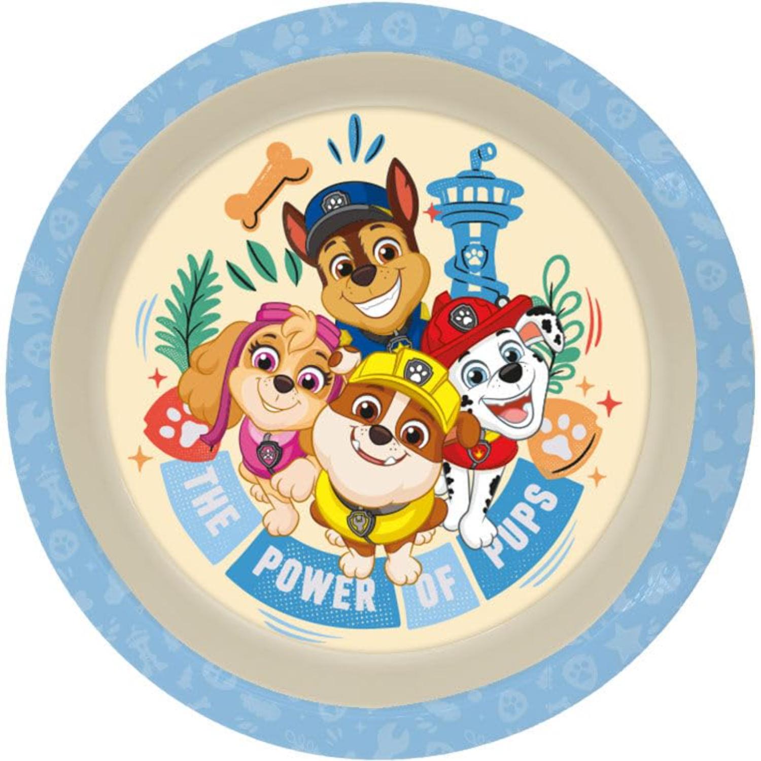 Kids 22cm BPA-Free Plastic Dinner Plate Reusable Round Snack Plate