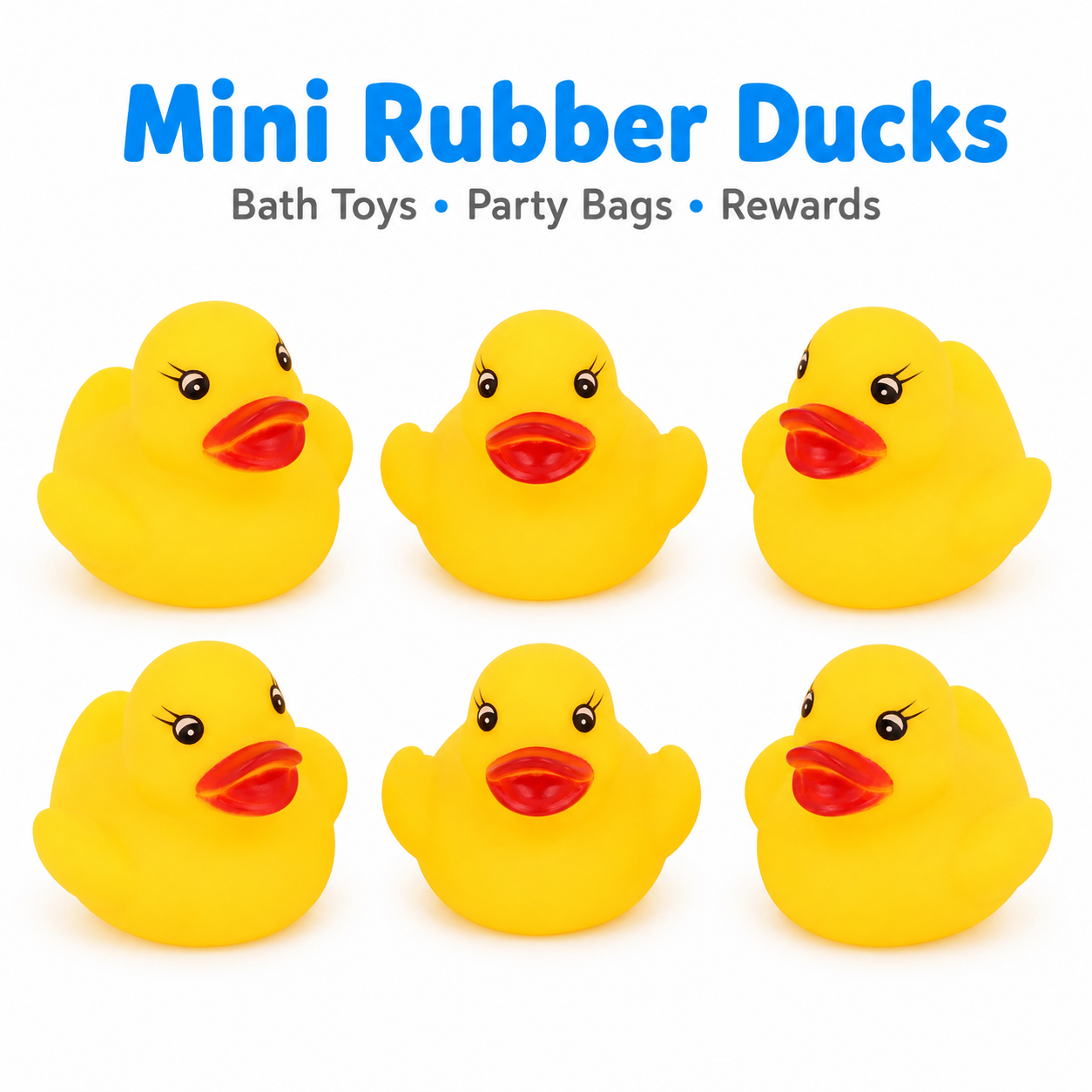1x Yellow Squeaky Bath Duck 5cm