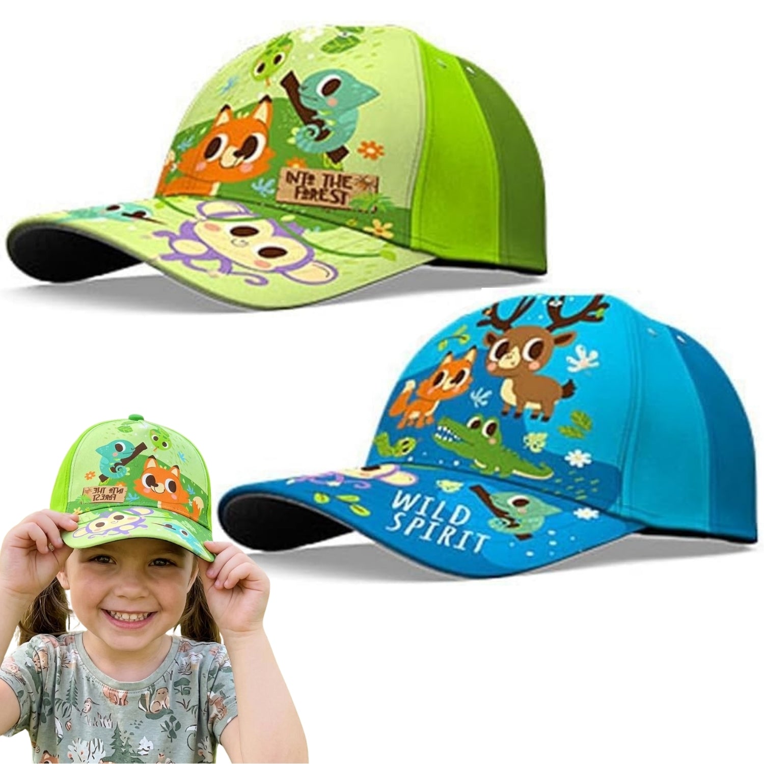 Into the Forest Cotton Baseball Cap 3-7 Years - Assorted Colours