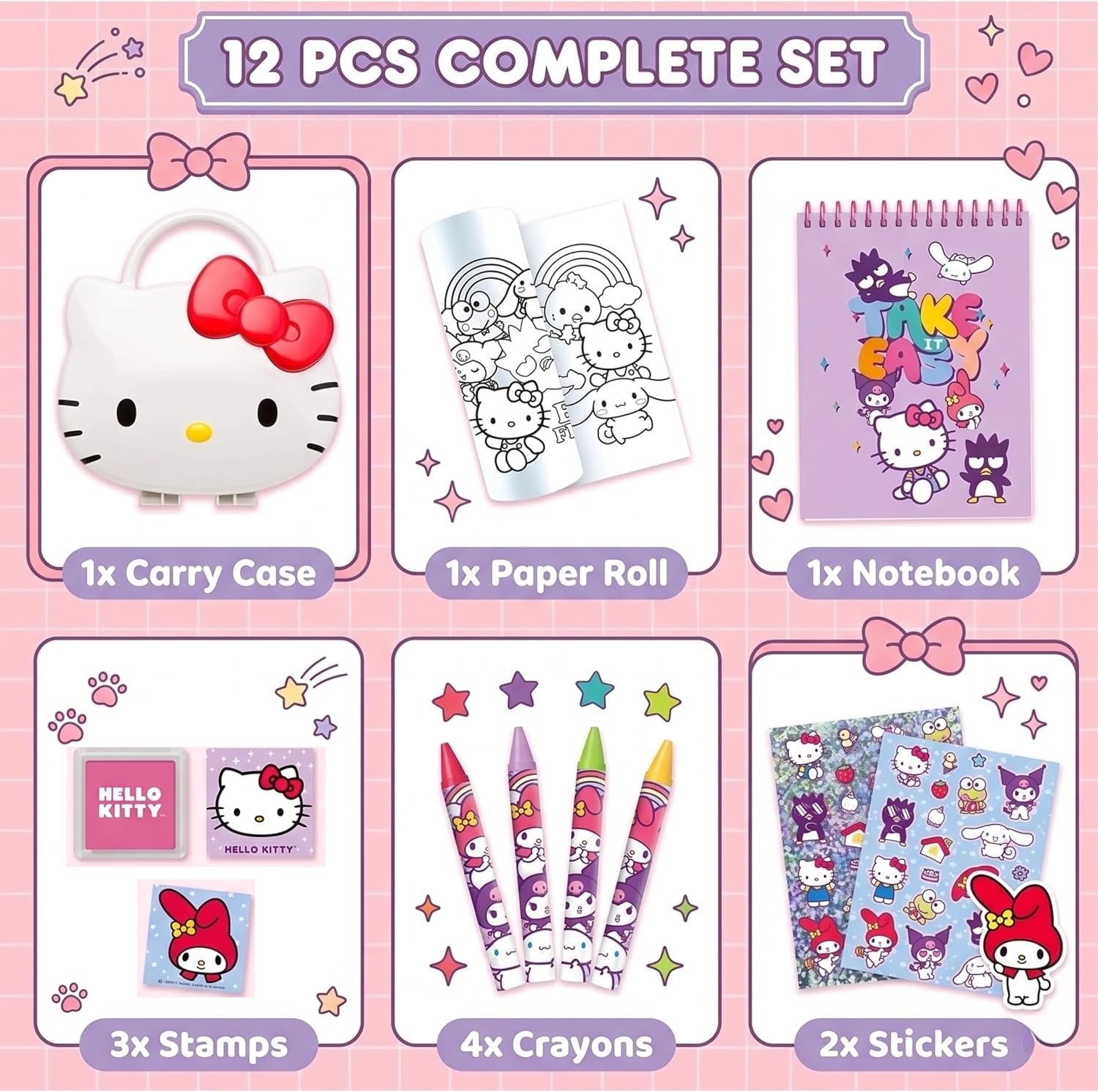 3D Stationery Set Officially Licensed - Assorted