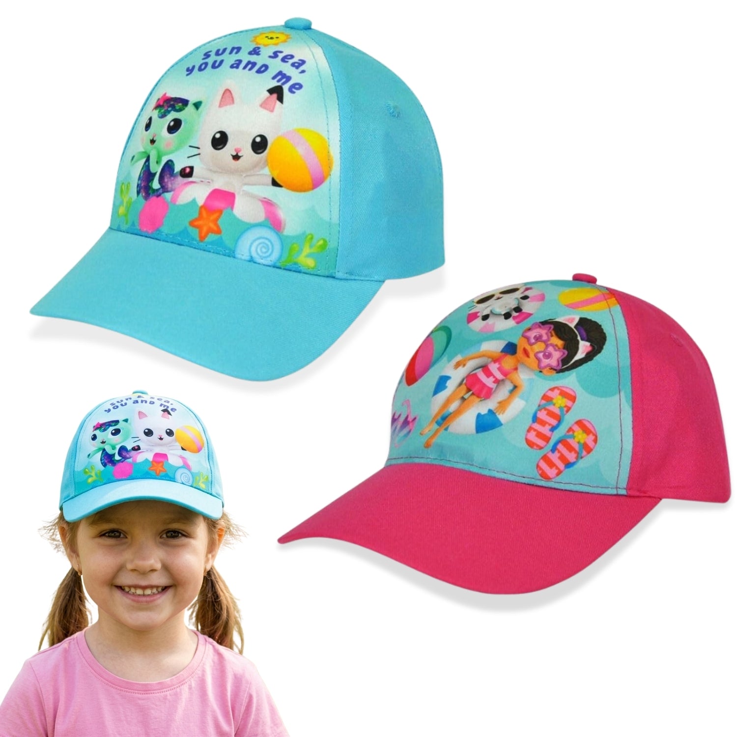Gabby's Dollhouse Polyester Baseball Cap 3-7 Years - Assorted Colours