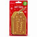 20Pcs Christmas Kraft Gift Tags with Jute String