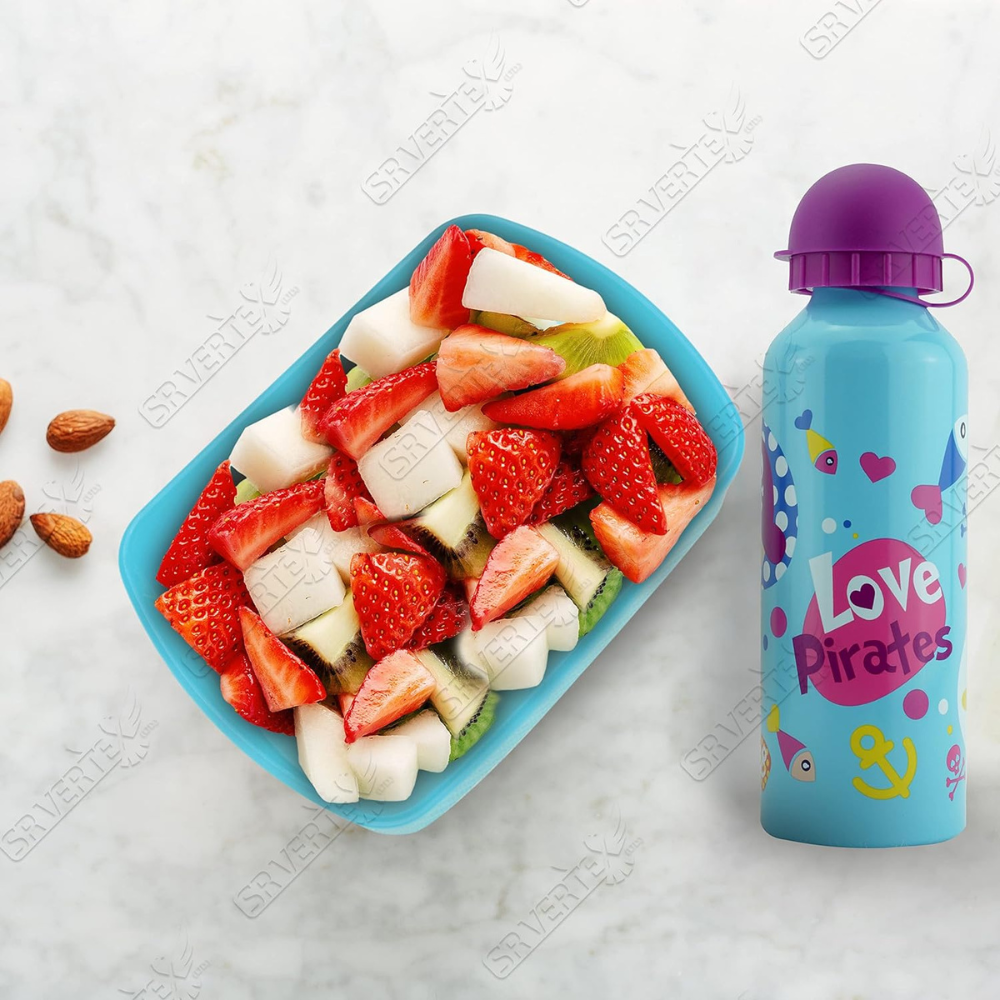 Lunch Box+Aluminium Canteen-Love Pirates