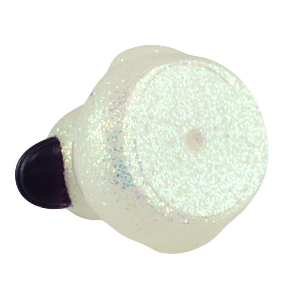 (Big) 9.5cm Glitter Duckies- White