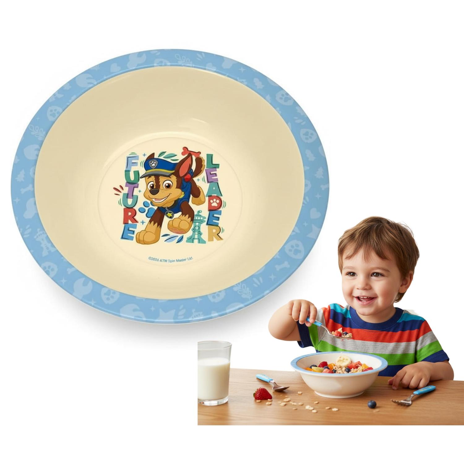 Kids 17cm Bowl BPA-Free Plastic Snack & Cereal Bowl 350ml Dishwasher Safe