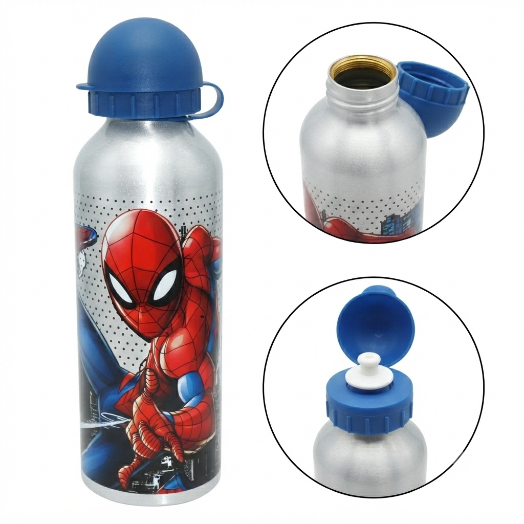 Spiderman Aluminium Water Bottle 500ml