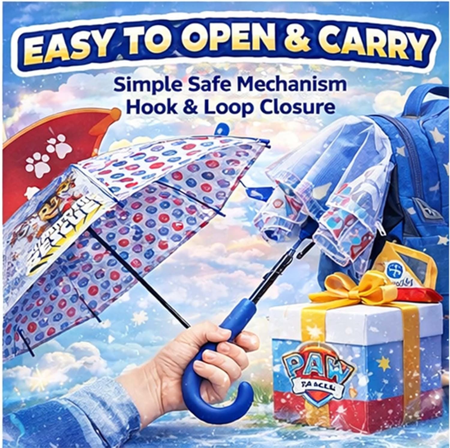 Paw Patrol Transparent Dome Umbrella 3-7 Years