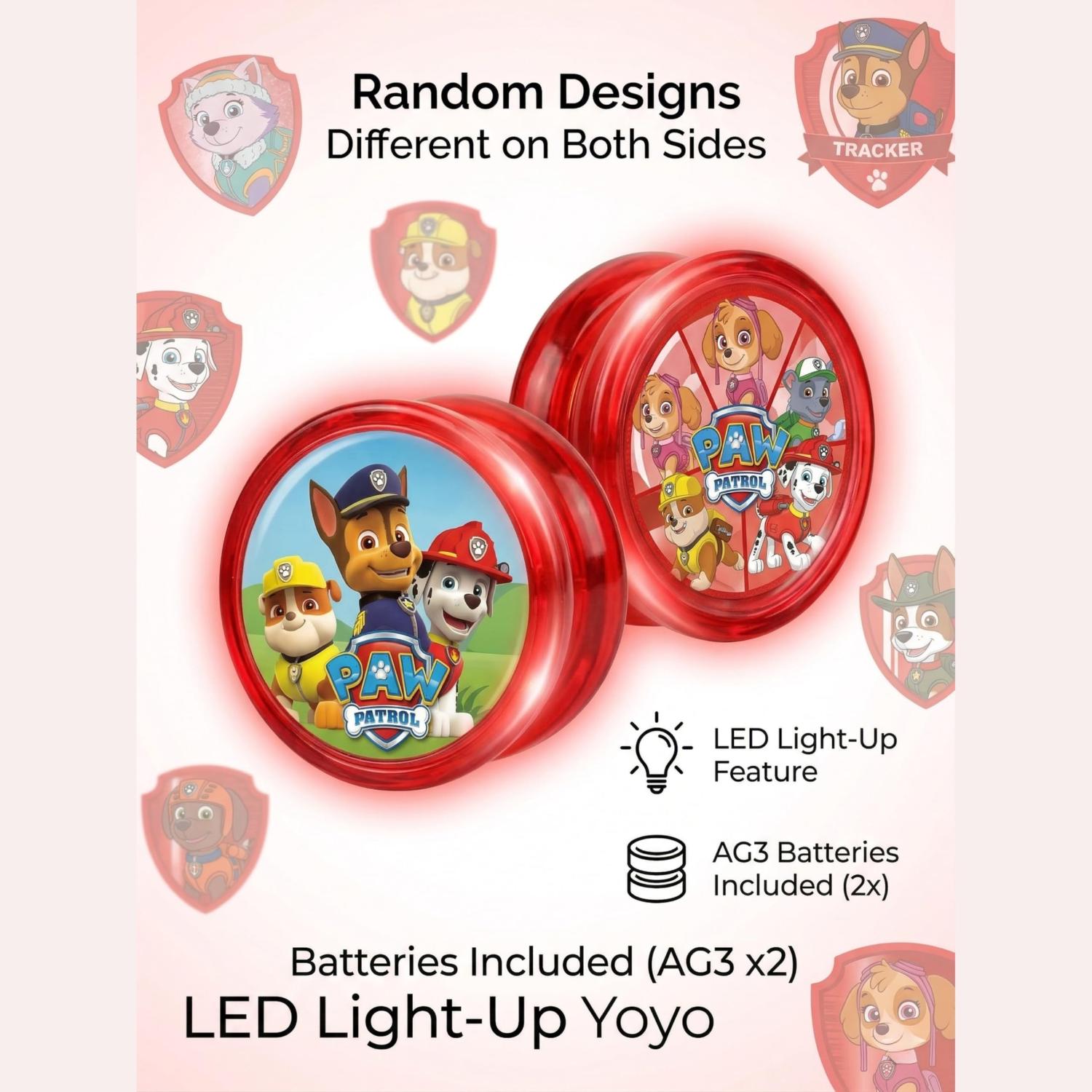 Paw Patrol LED Light-Up YoYo with String - 5.5cm