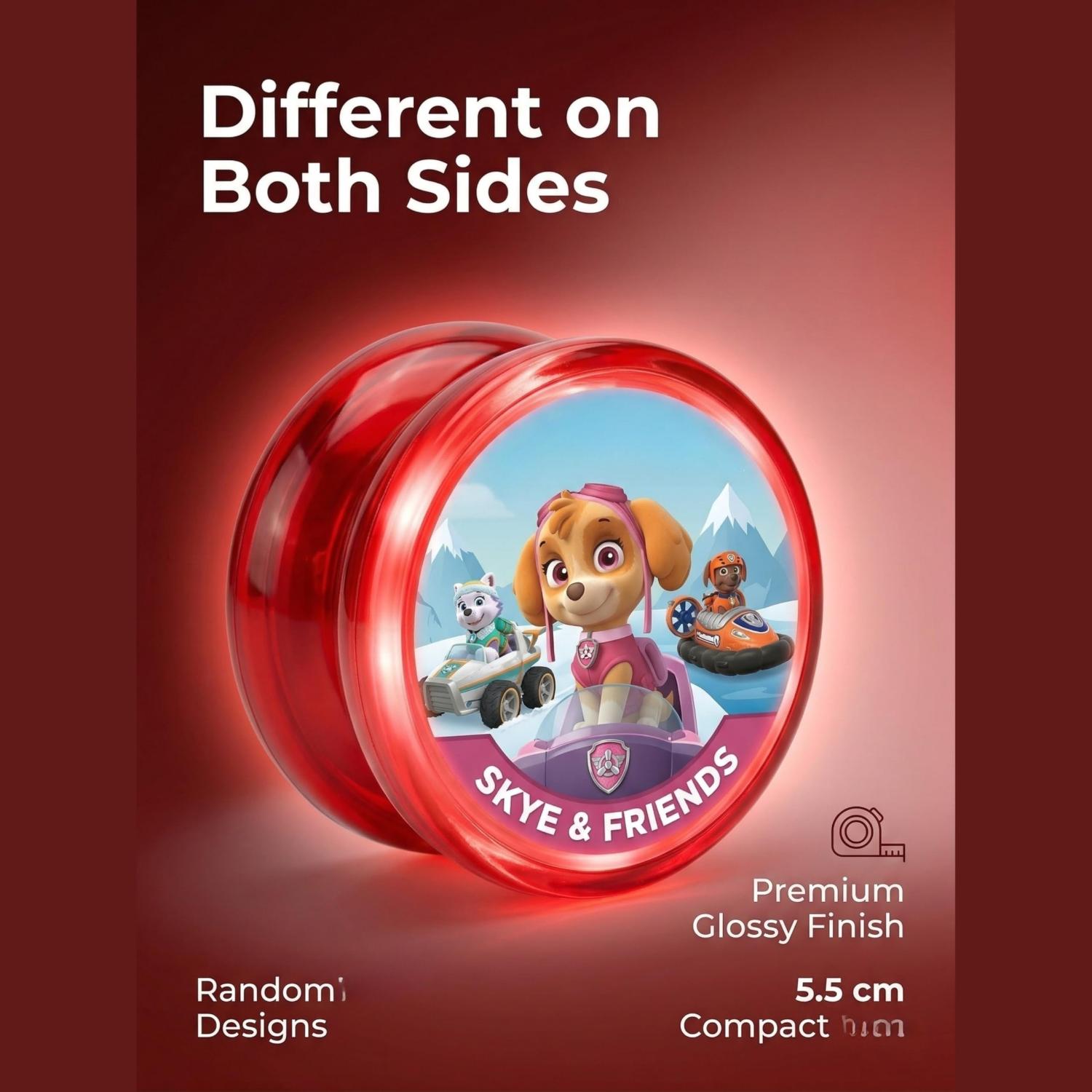 Paw Patrol LED Light-Up YoYo with String - 5.5cm