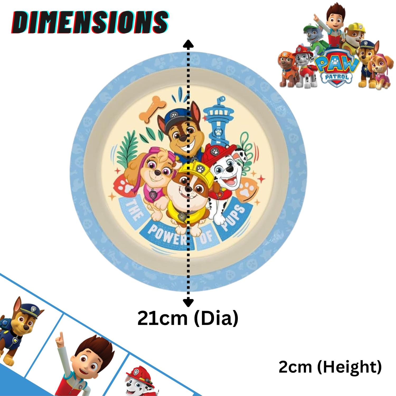 Kids 22cm BPA-Free Plastic Dinner Plate Reusable Round Snack Plate