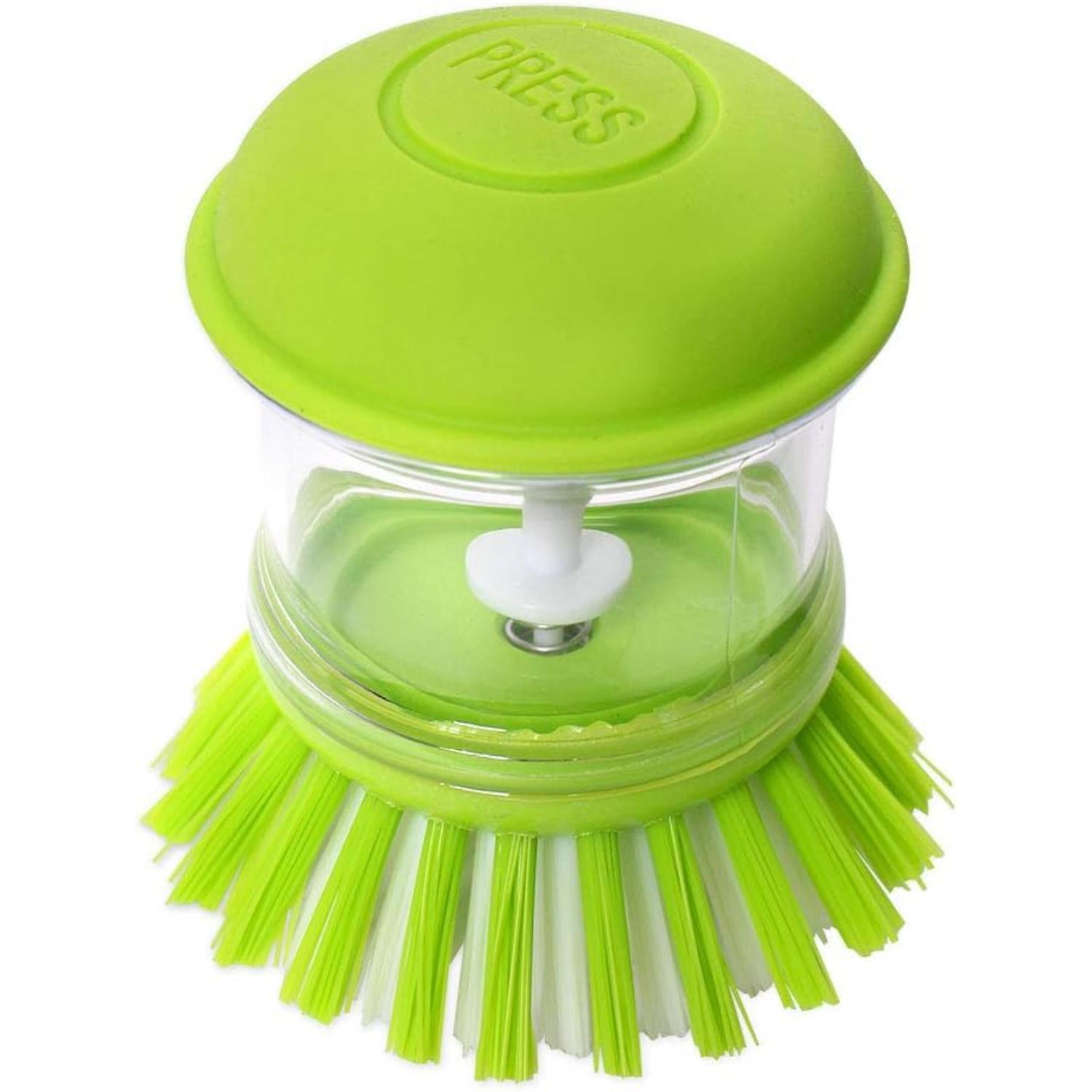 Soap Dispensing Washing Up Brush Kitchen Cleaning Scrubber