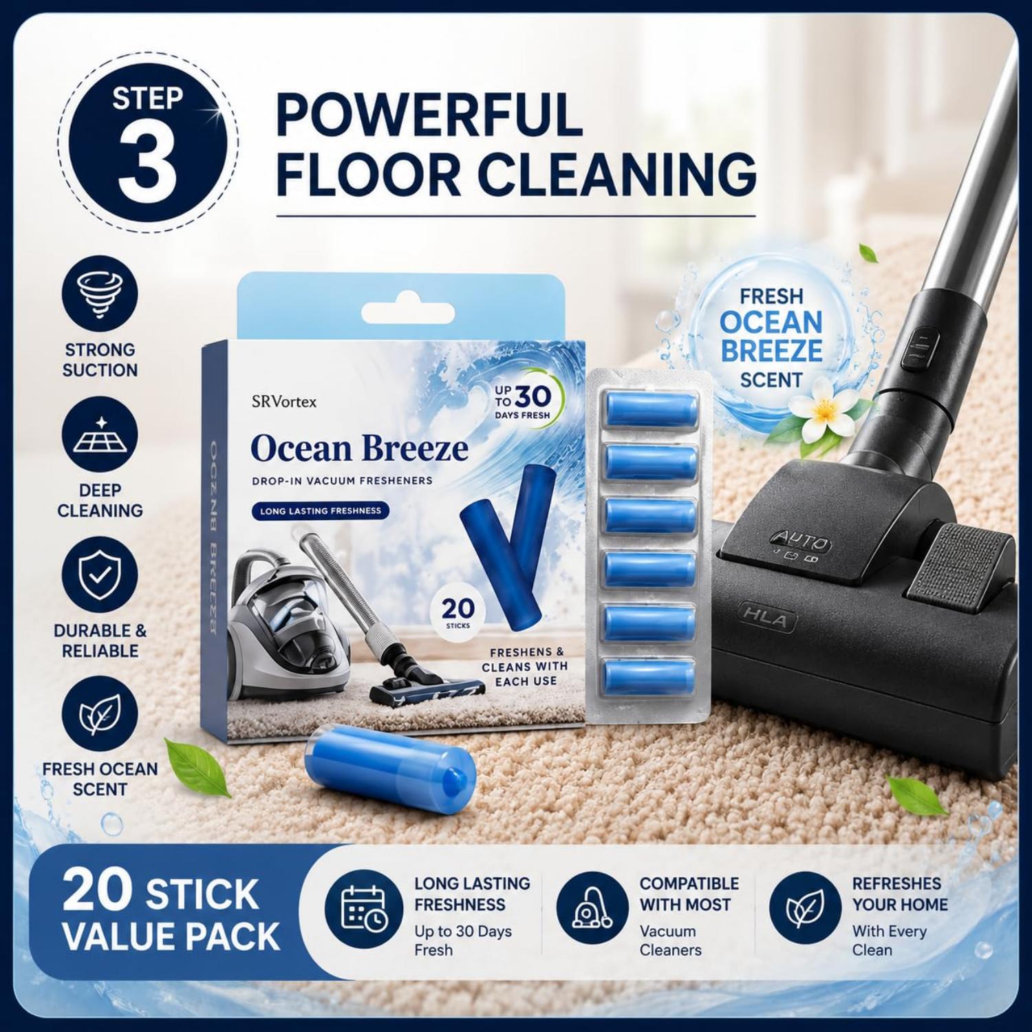Vacuum Freshener Sticks - 20pk