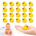 20Pk Mini Rubber Floating Ducks Bath Toys - 3cm