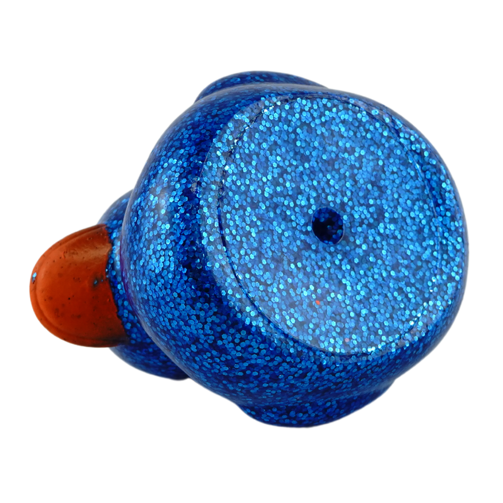(Big) 9.5cm Glitter Duckies- Dark Blue