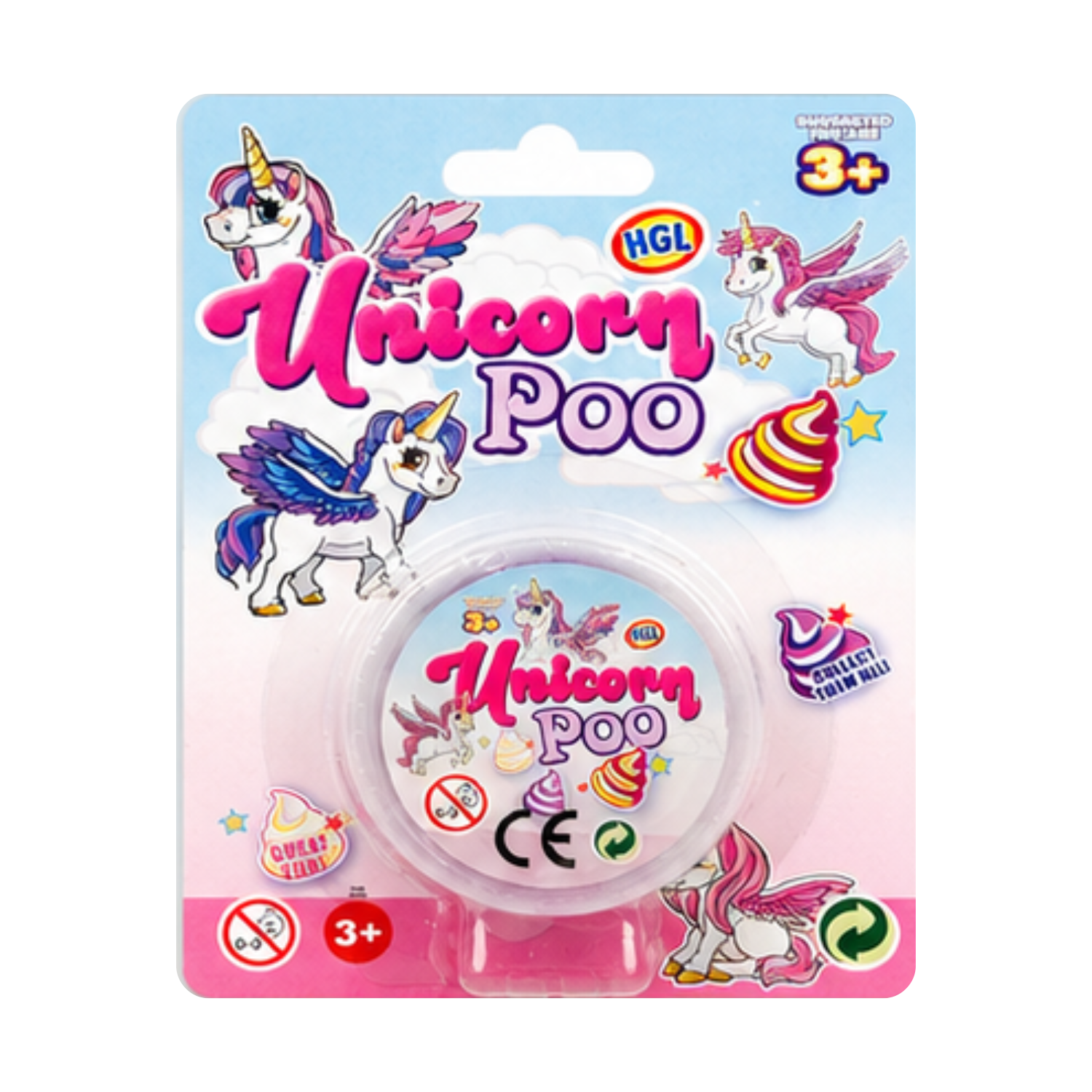 1x Random Unicorn Poo Putty Gooey Slime