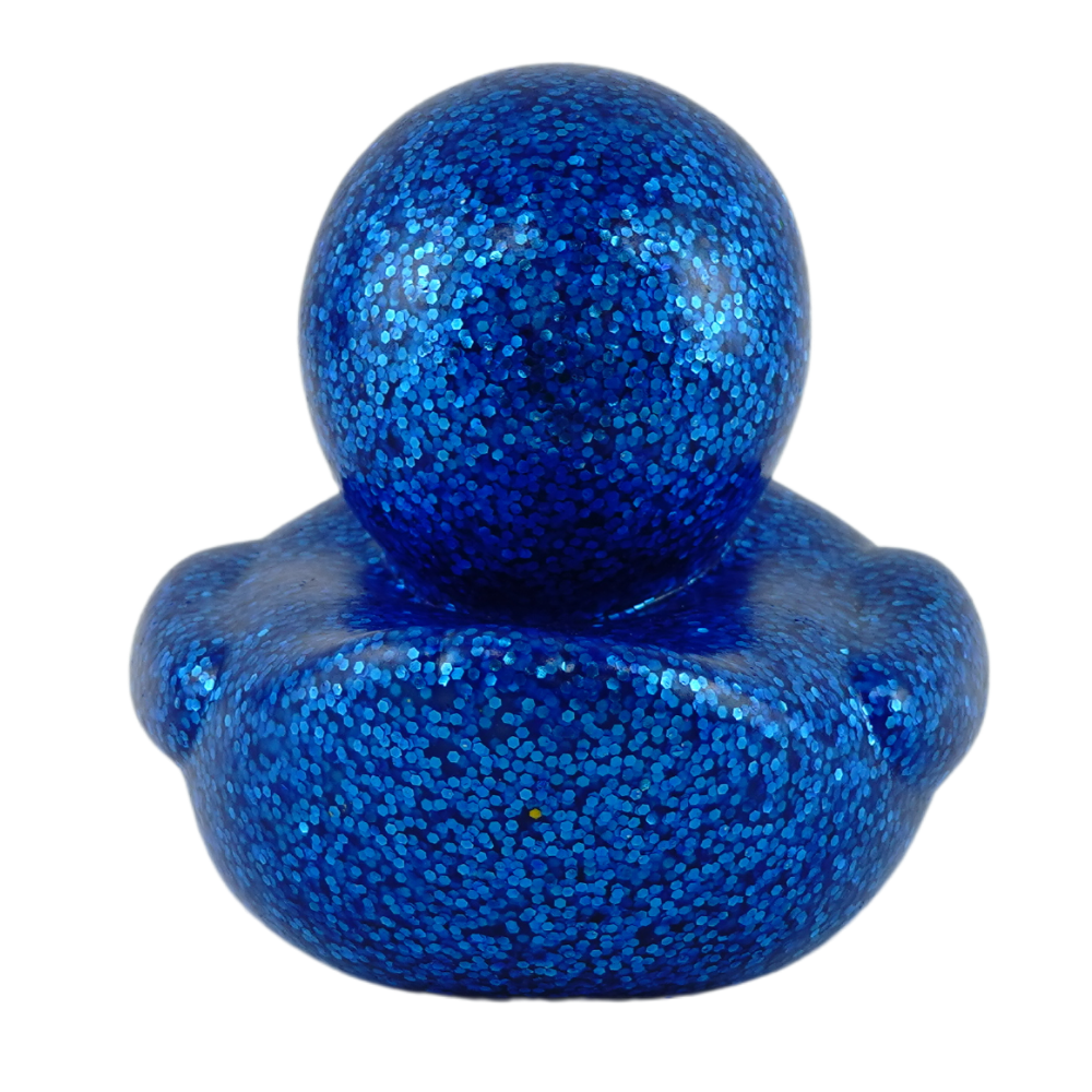 (Big) 9.5cm Glitter Duckies- Dark Blue