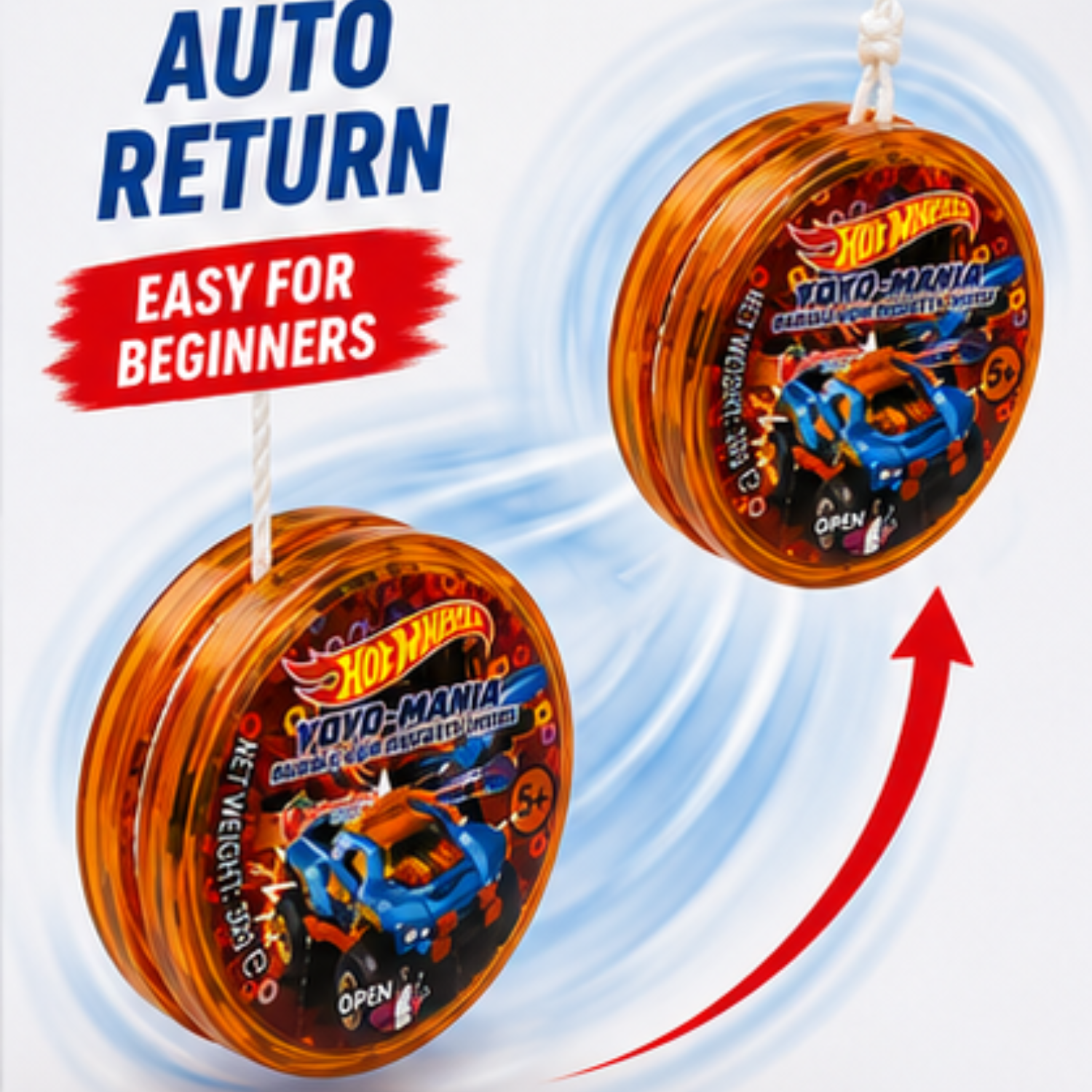 Hot Wheels Yo-Yo with Strawberry Bubble Gum 30g