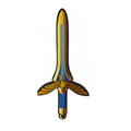 Fancy Dress Accessory Foam Sword - Red Warrior