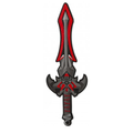 Fancy Dress Accessory Foam Sword - Red Warrior