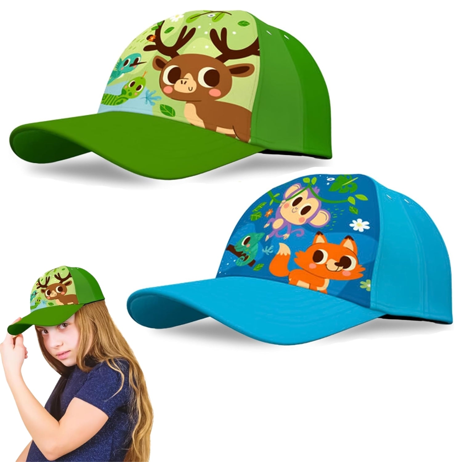 Into the Forest Polyester Baseball Cap 3-7 Years - Assorted Colours