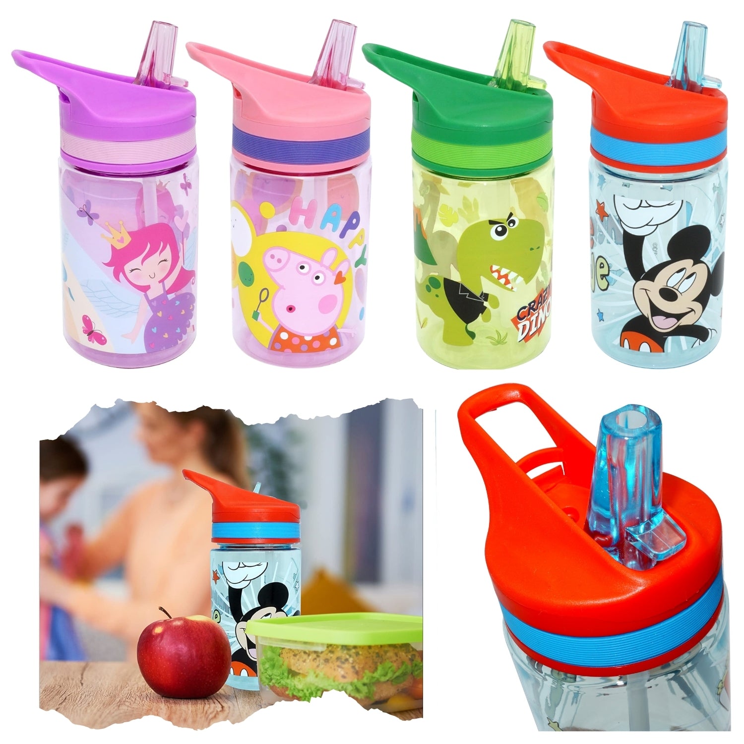 Tritan Water Bottle 400ml - Assorted Character