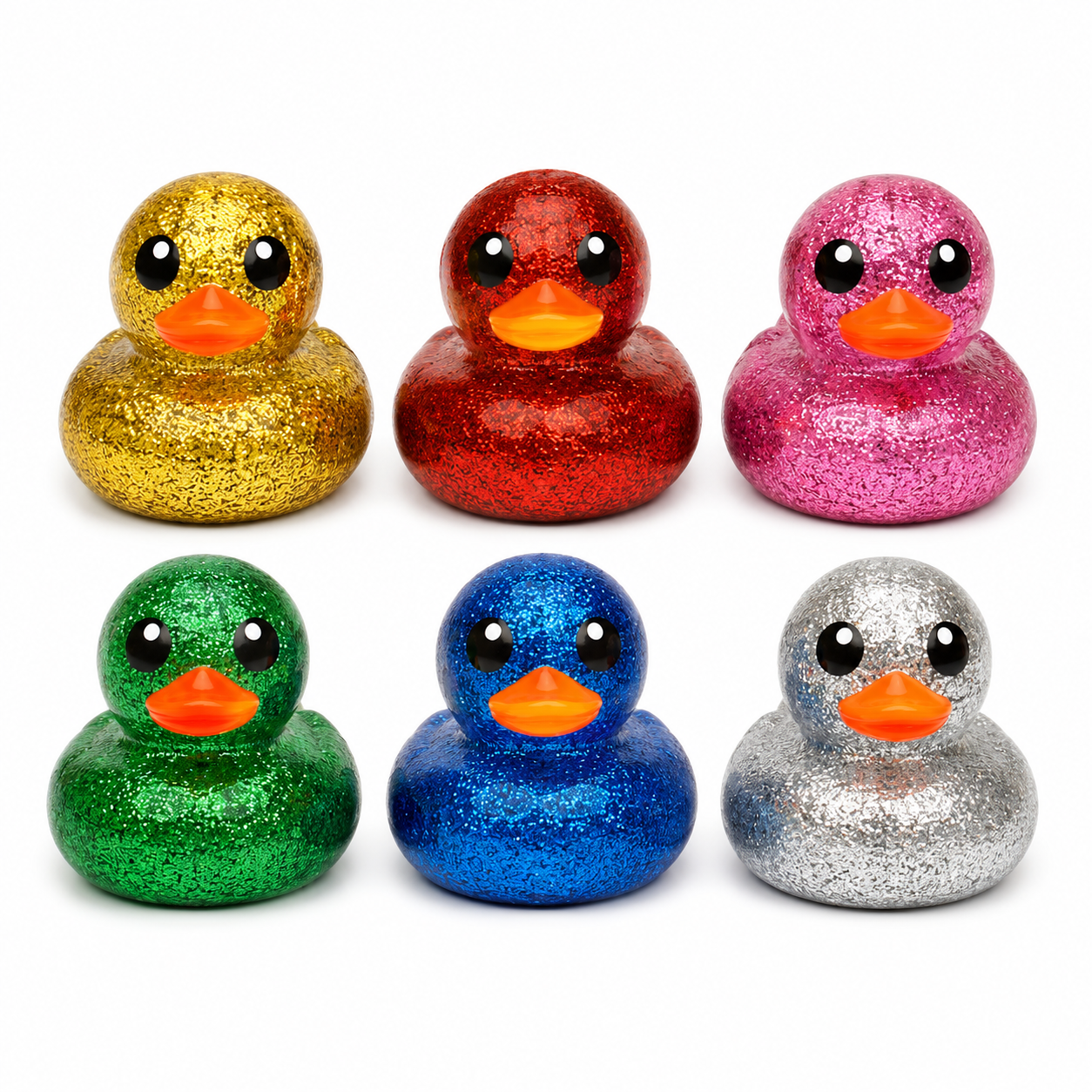 1x Random Glitter Duck - 10cm