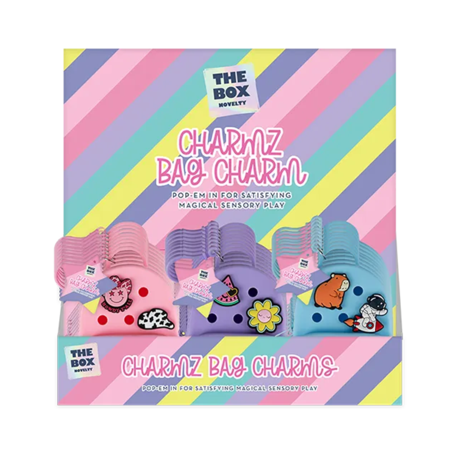 Mini Bag Charm Keyring with Charms