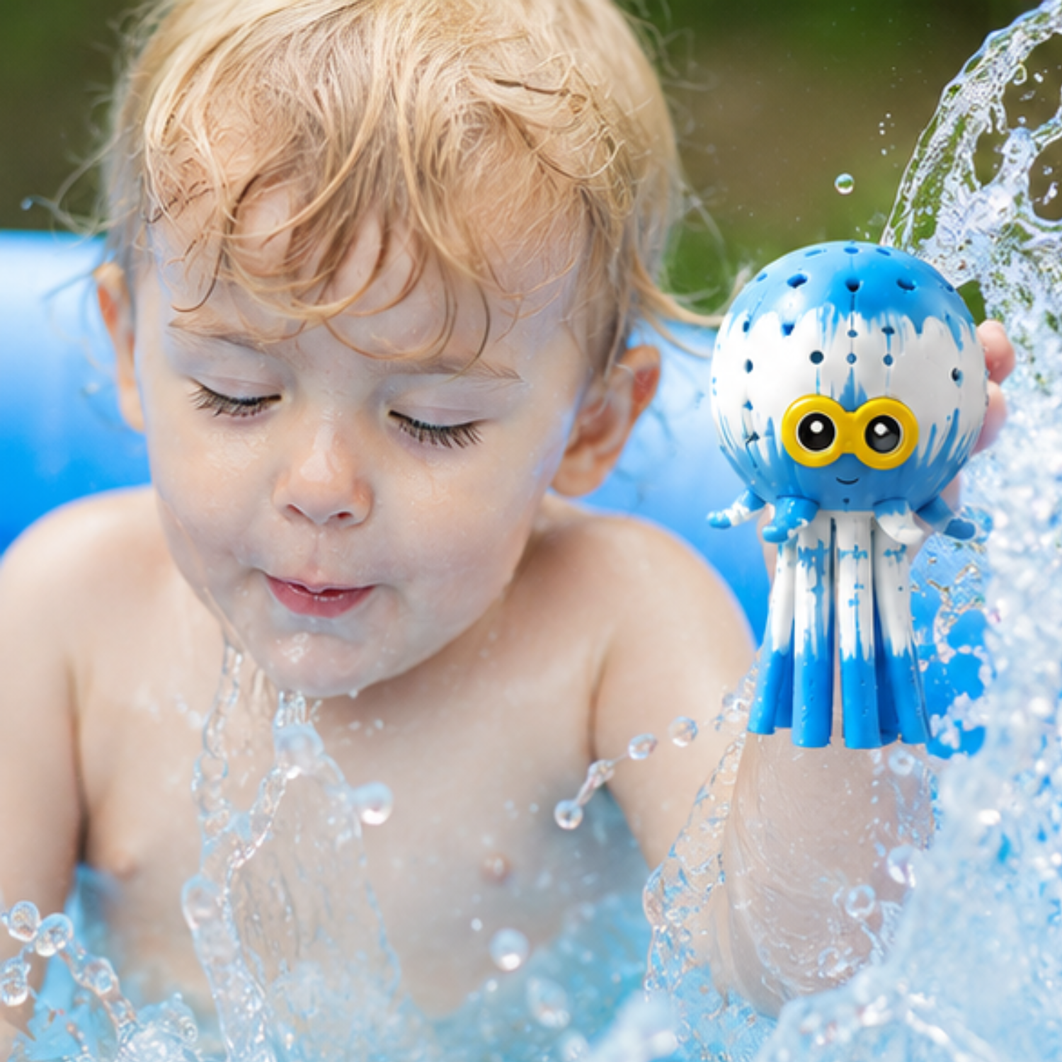 15cm Water Splash Octopus Water Absorption Bath Toy