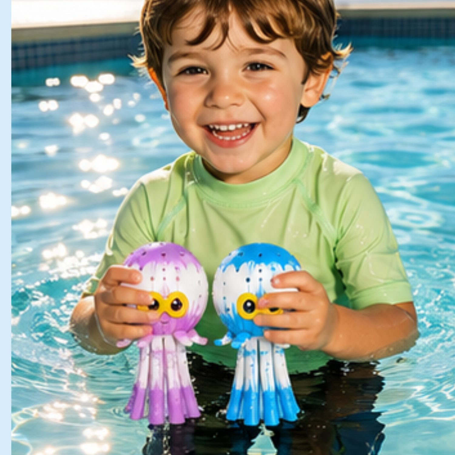 15cm Water Splash Octopus Water Absorption Bath Toy