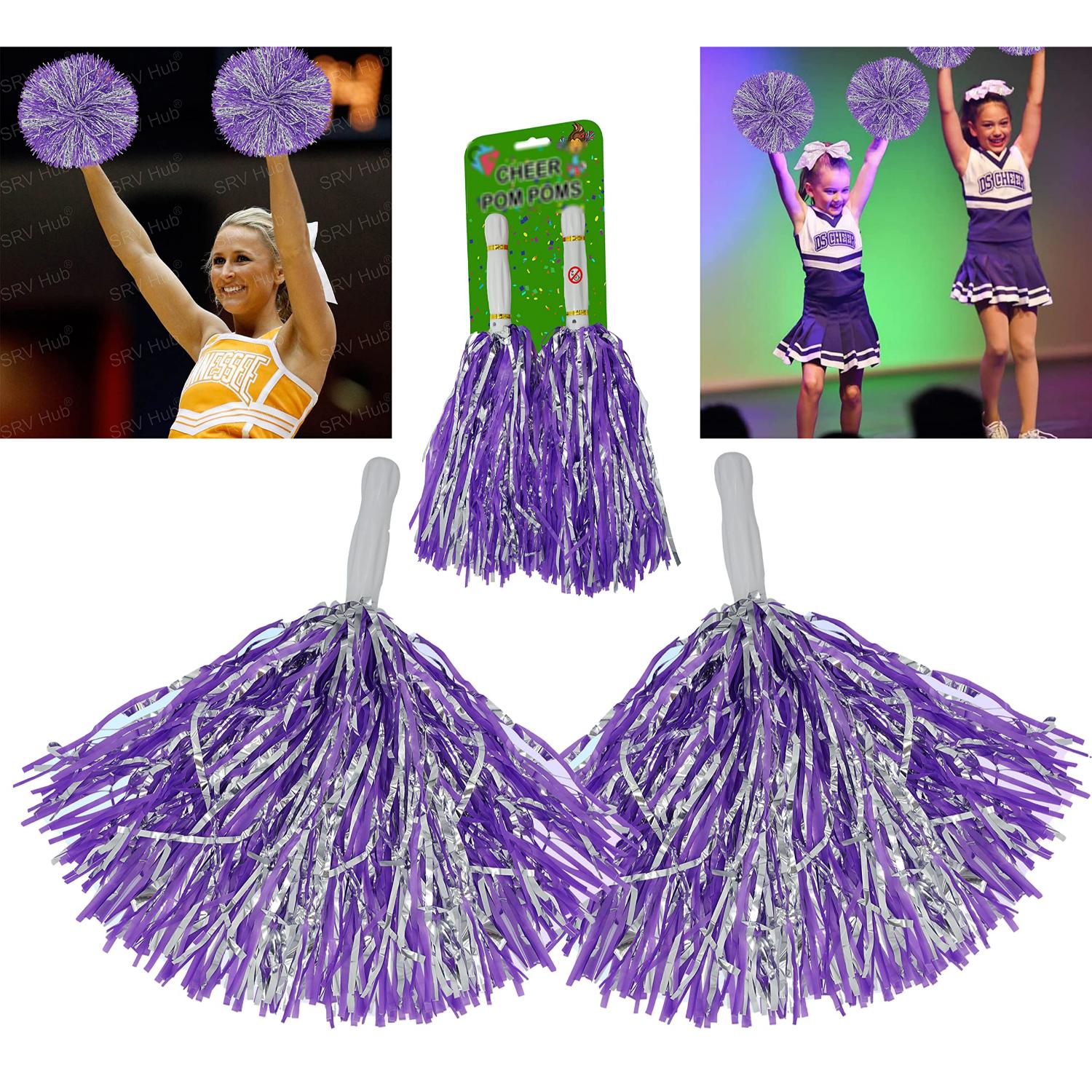 35cm Cheerleading Pom Poms Dance & Sports Events - Assorted