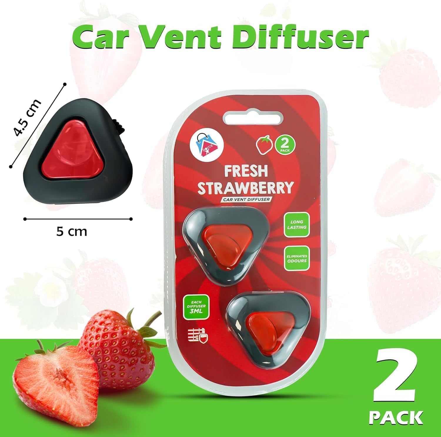 Car Vent Air Fresheners - 3ml each