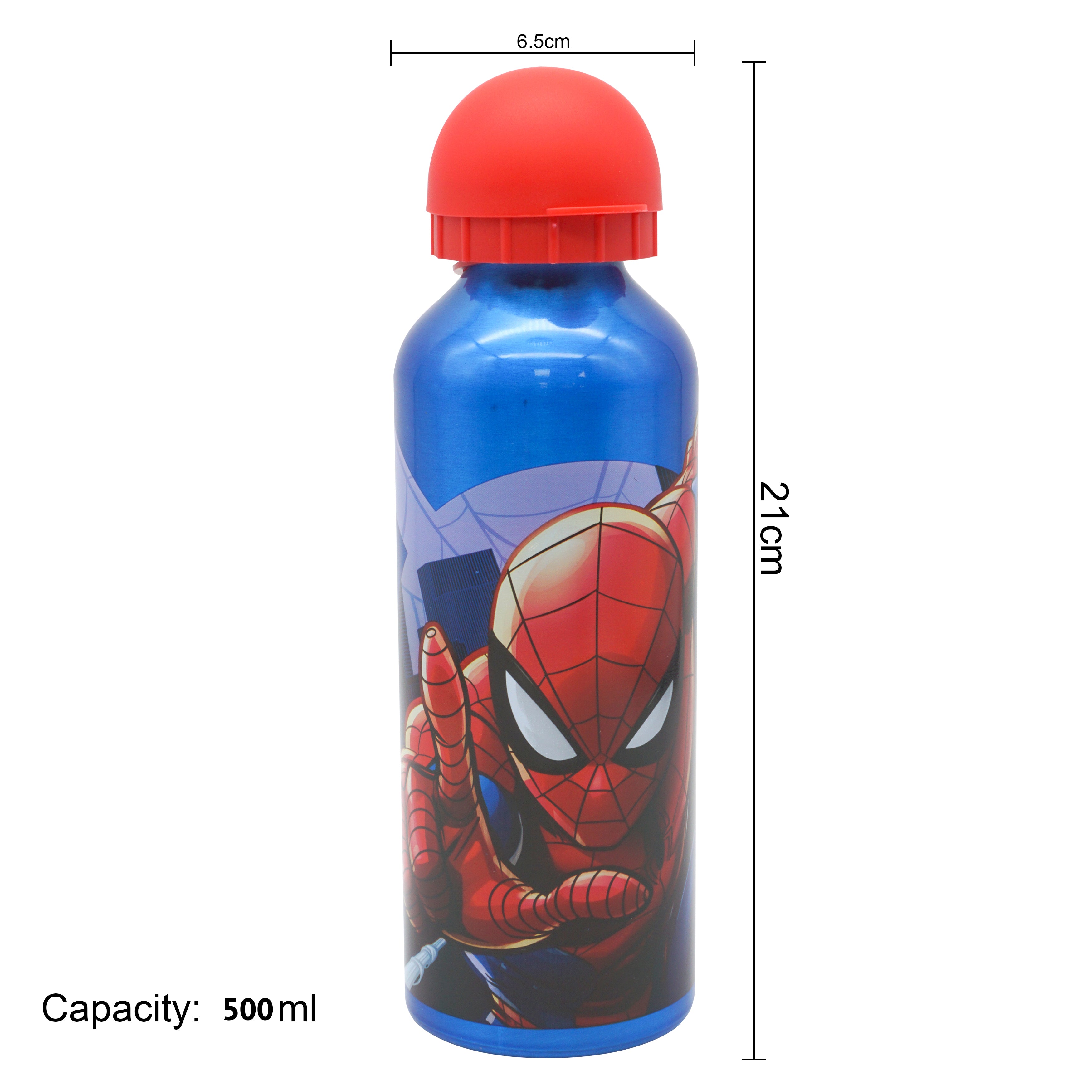 Spiderman Aluminium Water Bottle 500ml