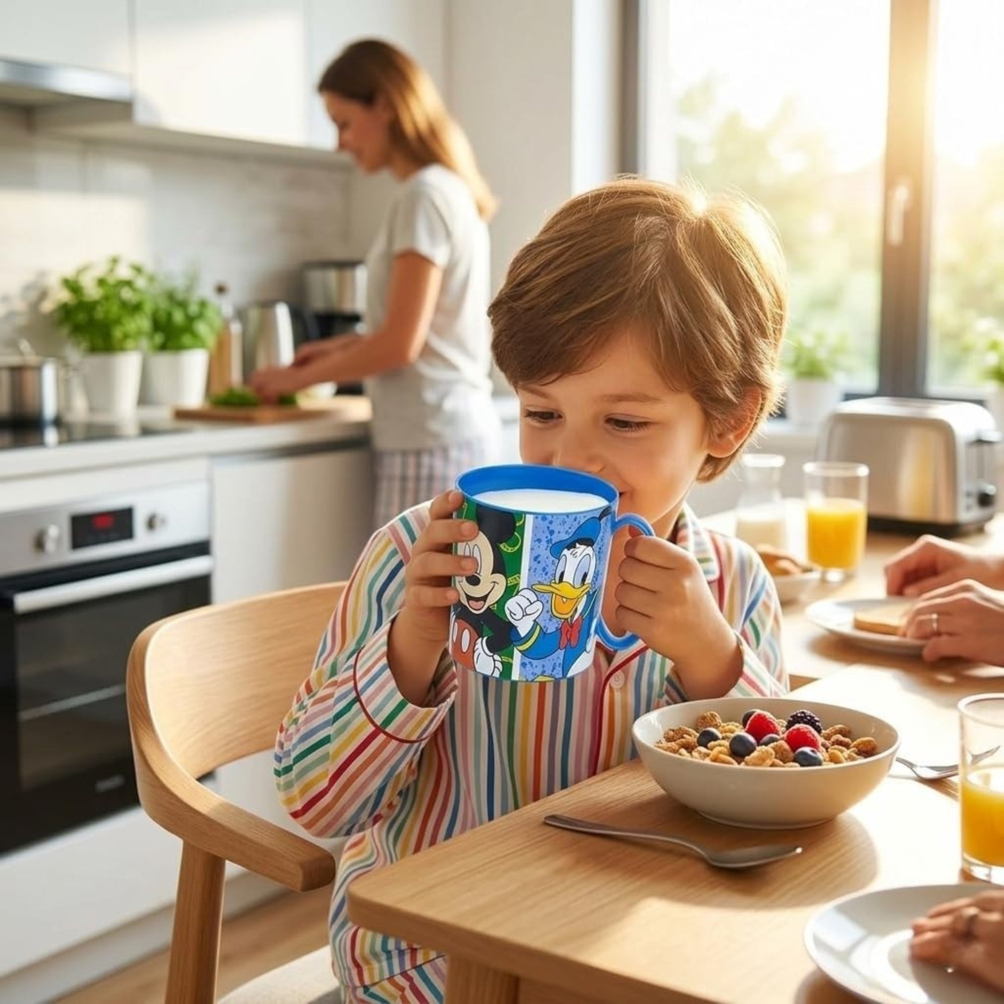 Kids Microwave Mug Reusable Plastic Cup - 390ml