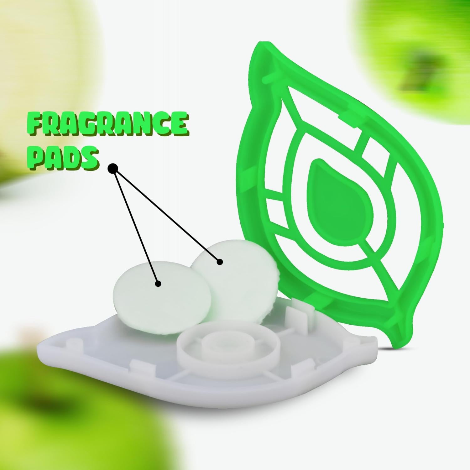2Pk Self Adhesive Leaf Design Bin Fresheners