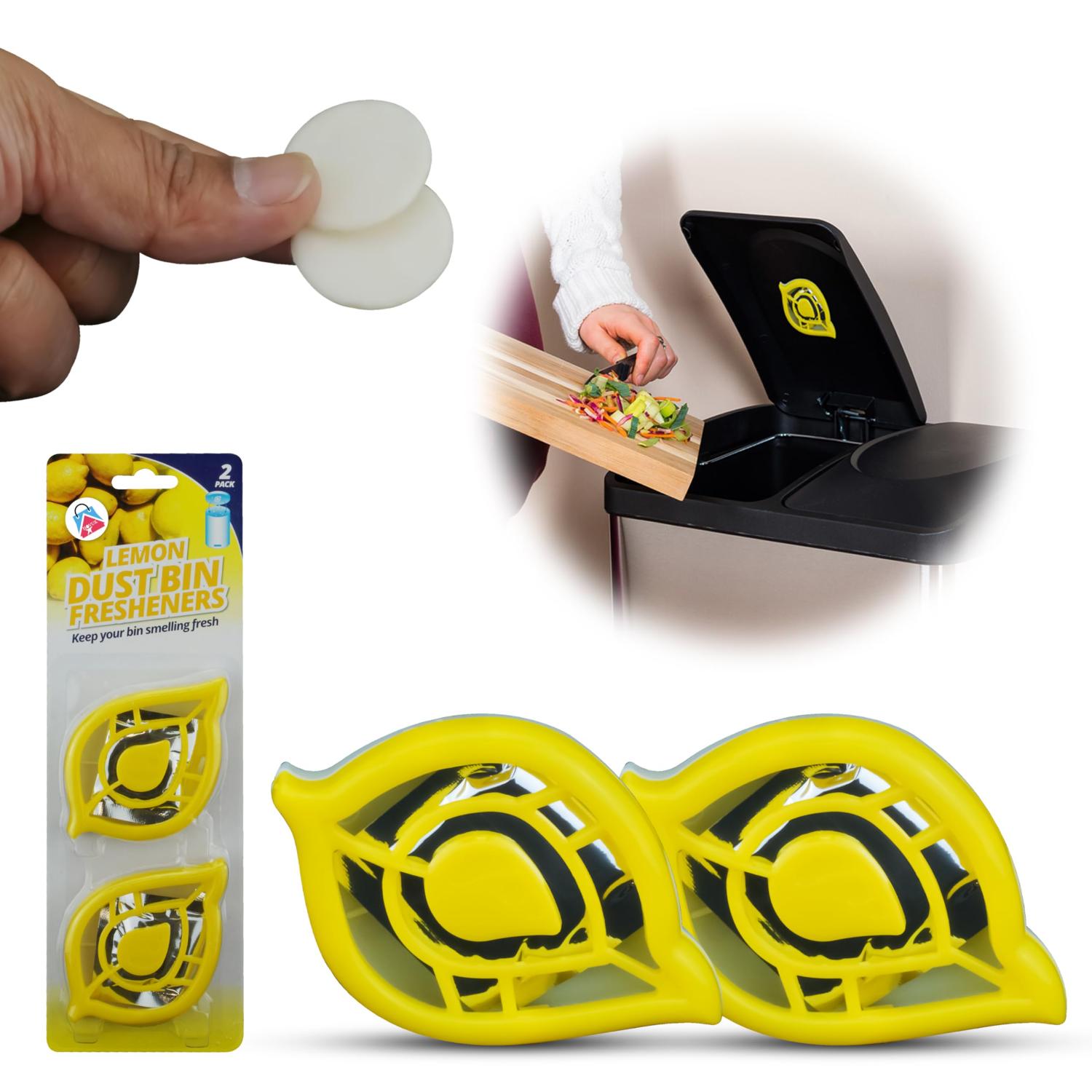 2Pk Self Adhesive Leaf Design Bin Fresheners