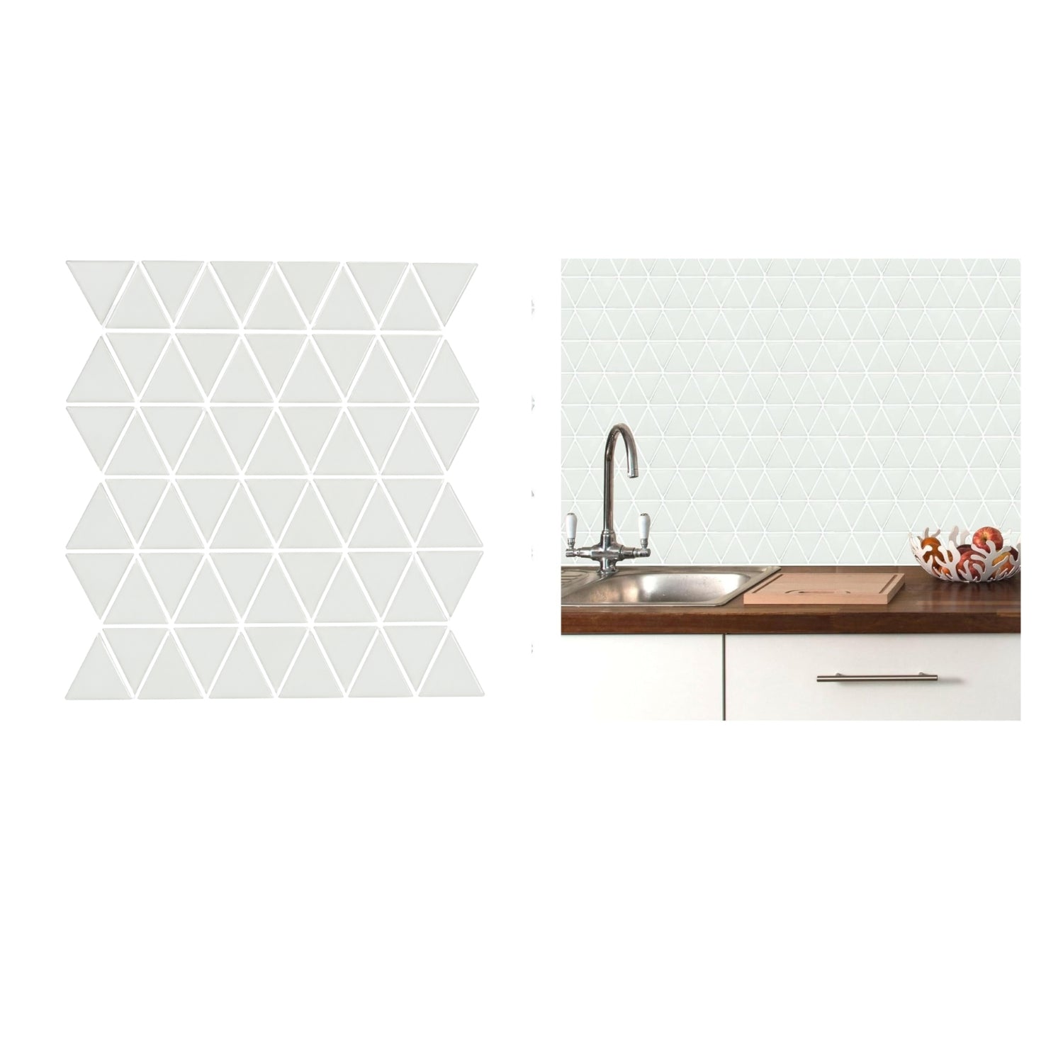 Self-Adhesive Mosaic Wall Tiles Waterproof Peel & Stick Panels
