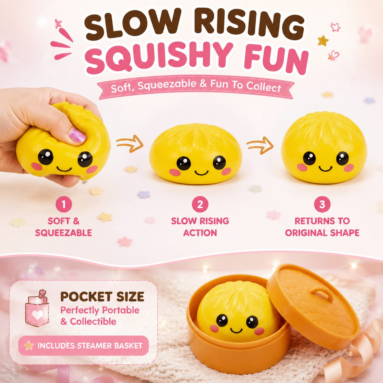 5cm Random Neon Mystery Mini Bao Dumpling Toy