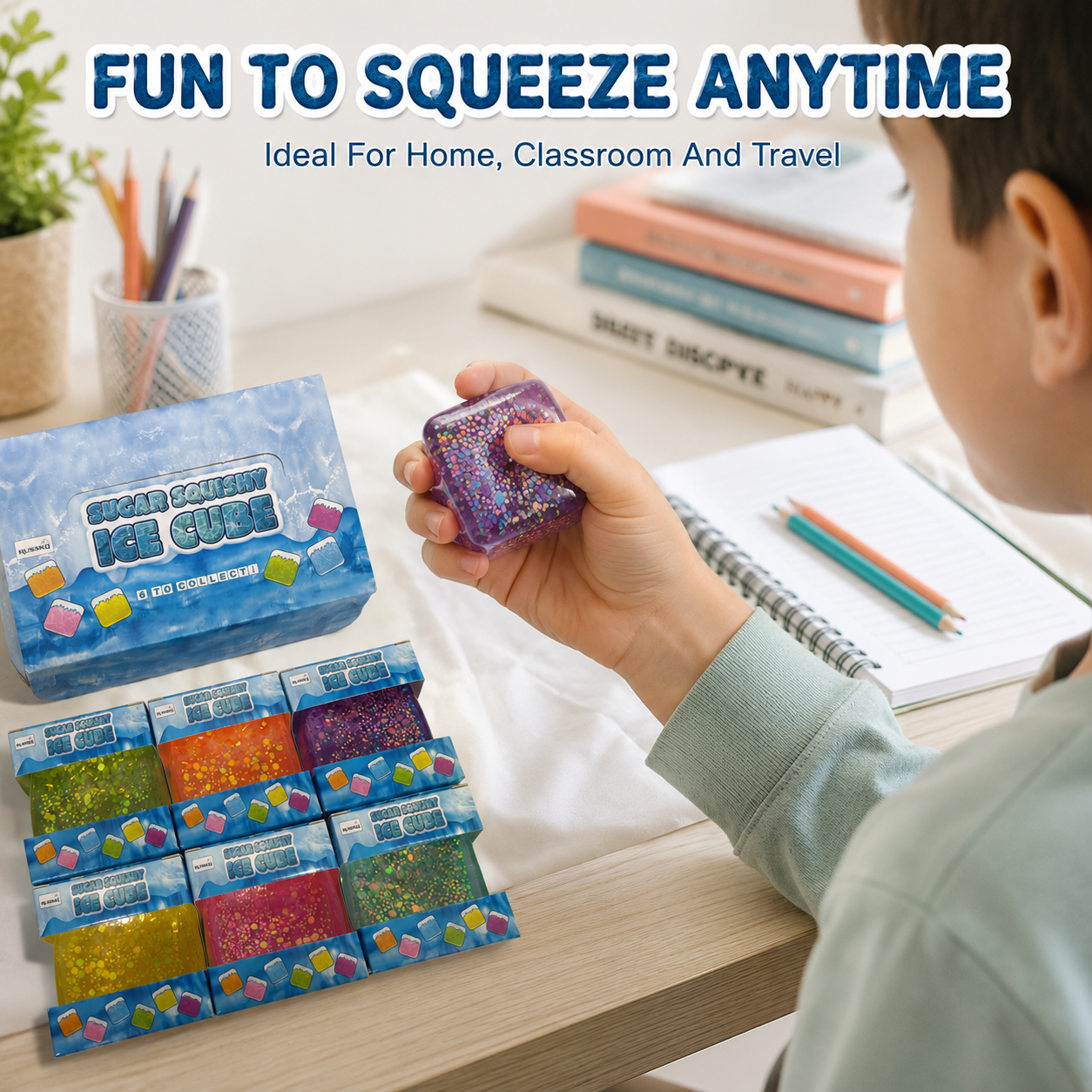 1x Random Squishy Cube Fidget Toy