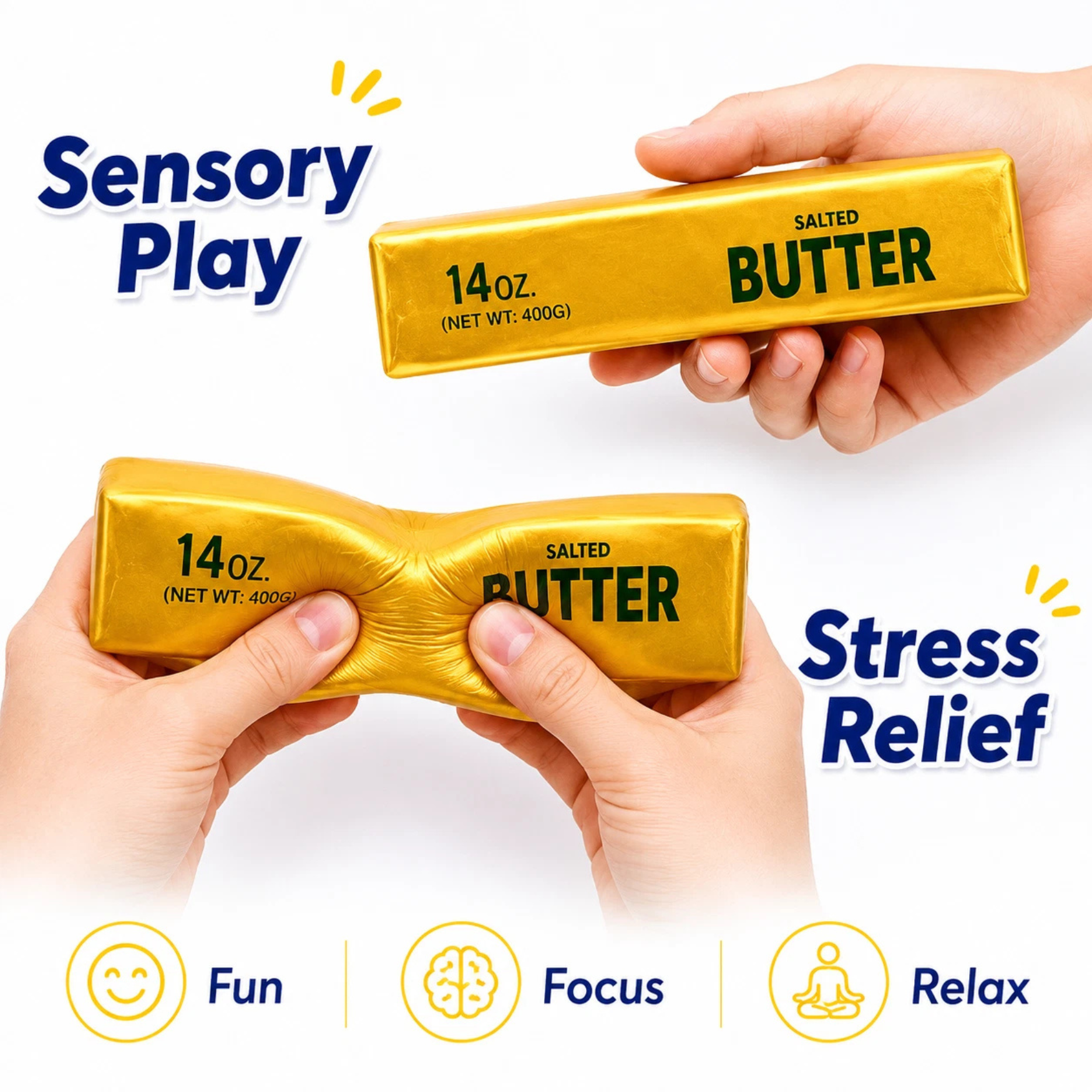 Squishy Butter Stick Slow Rising Sensory Toy