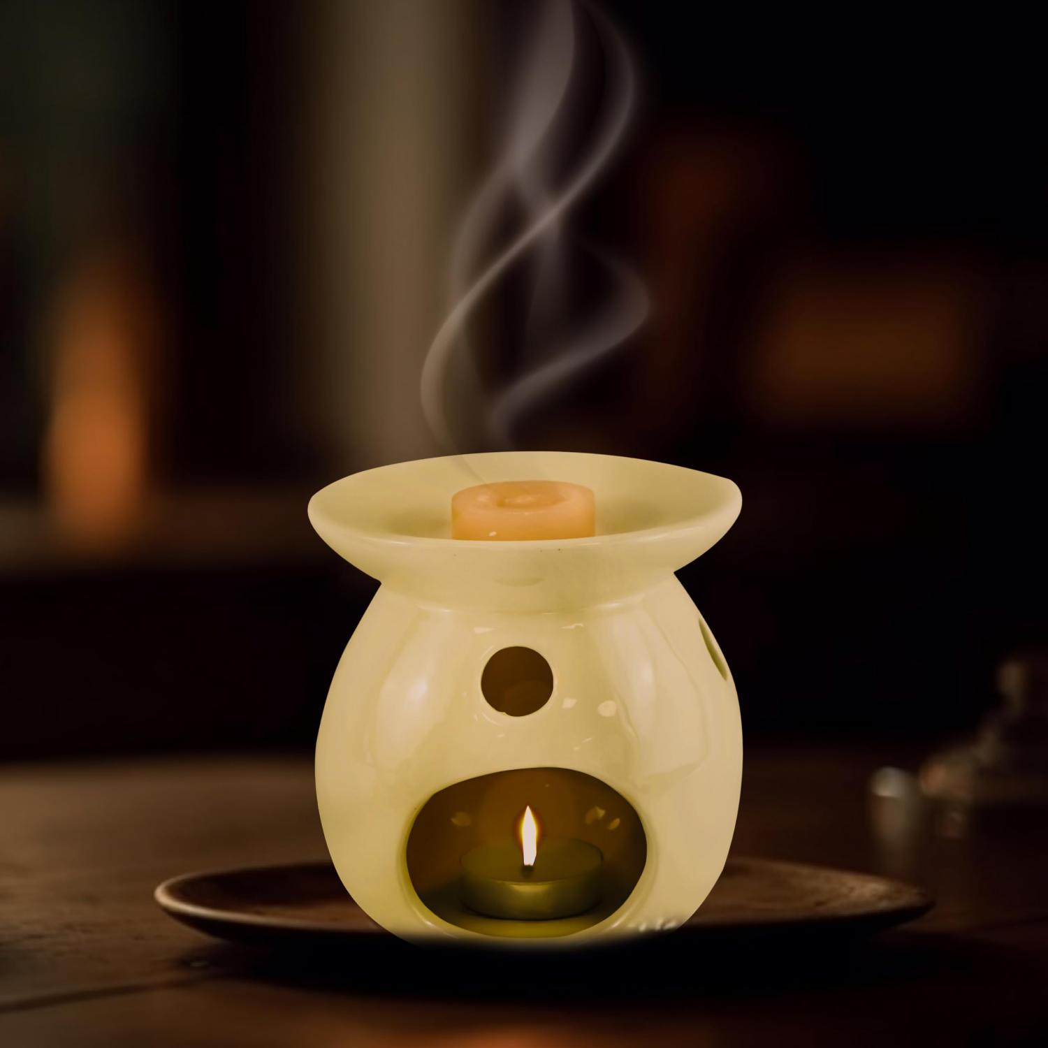 9 Piece Wax Melt Burner Gift Set Ceramic Oil Burner & Tealights