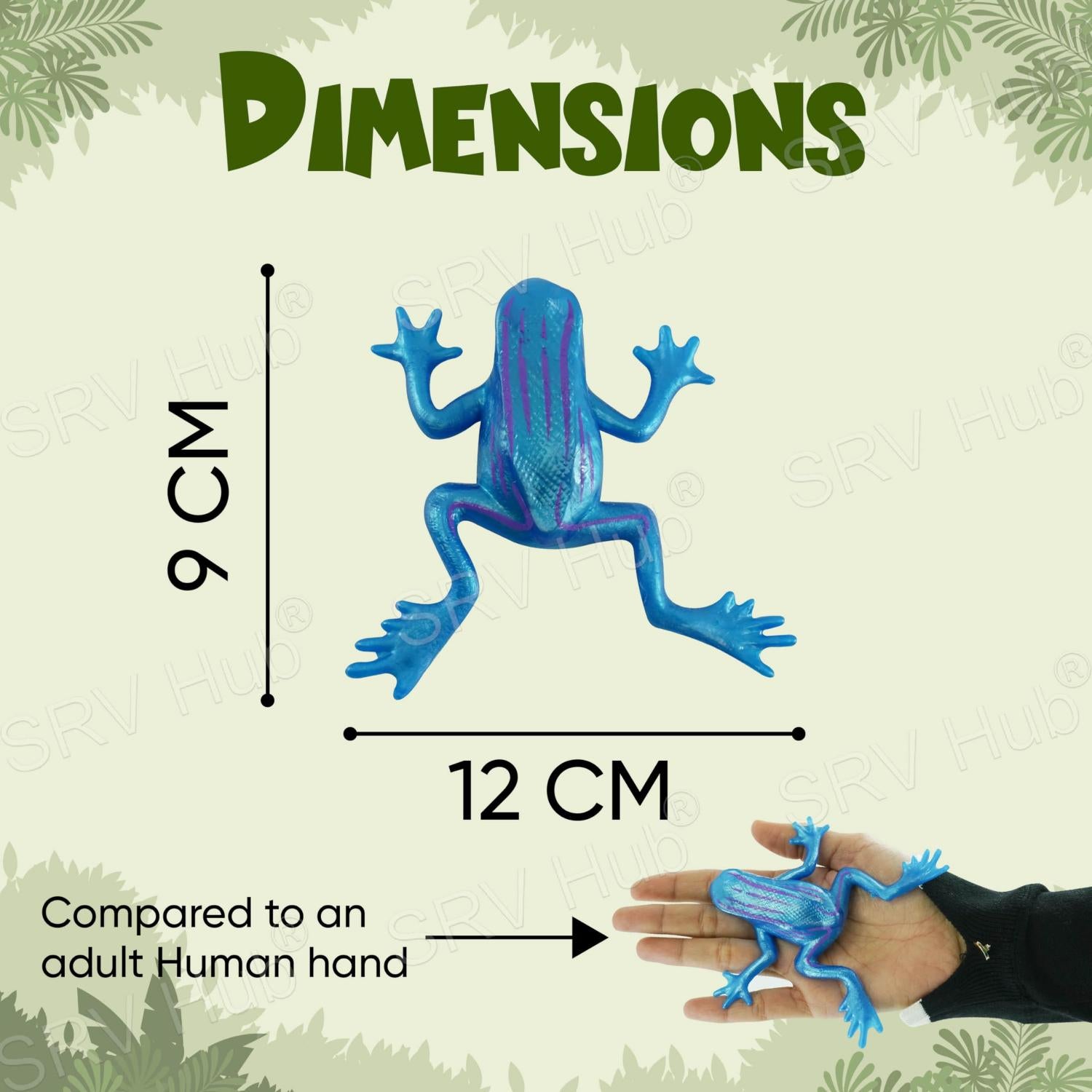 12cm Stretchy Frog Sensory Fidget Toys - 1x Random